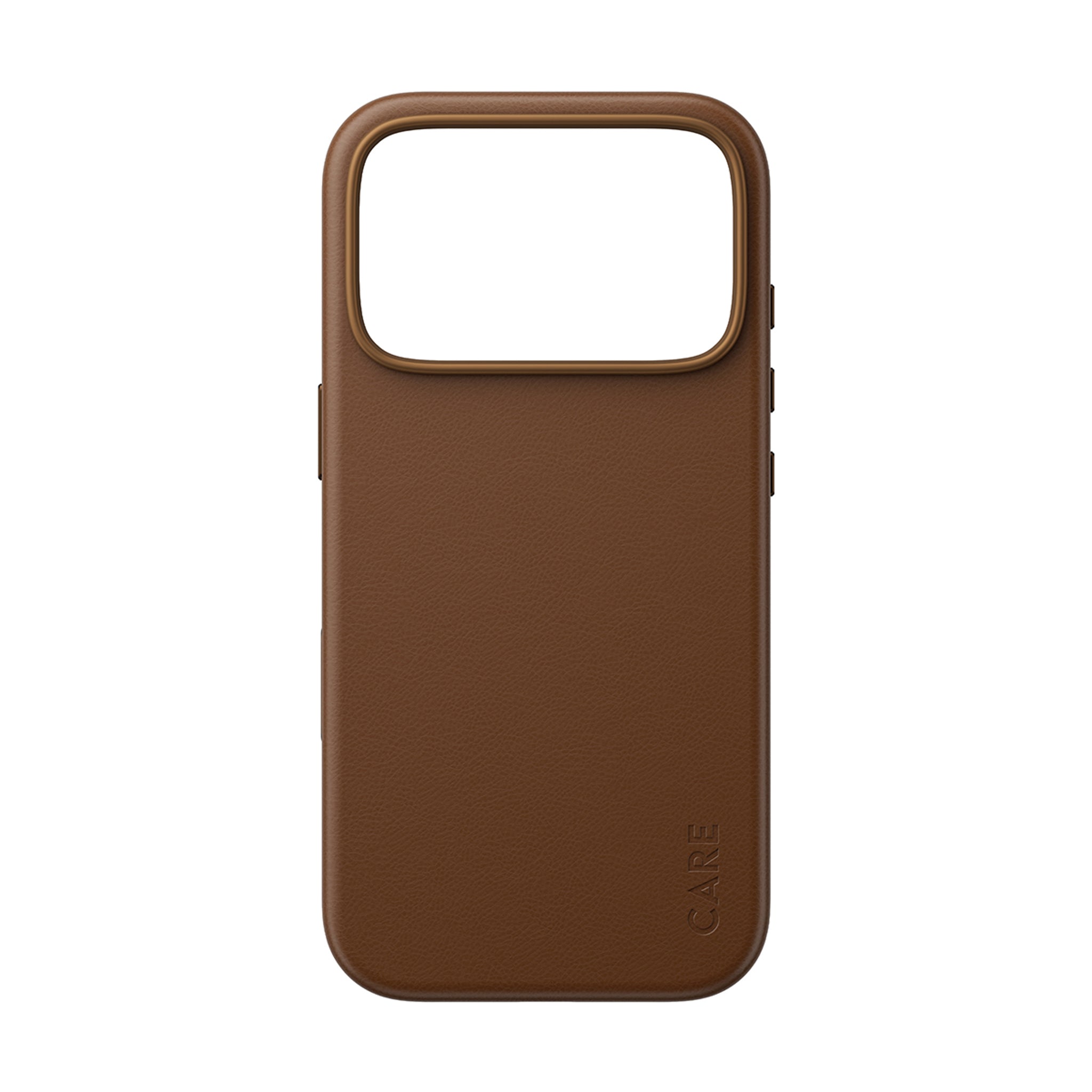CARE™ by PanzerGlass® Solo Vegan Leather Case Braun m. MagSafe iPhone 18 Pro | 17 Pro