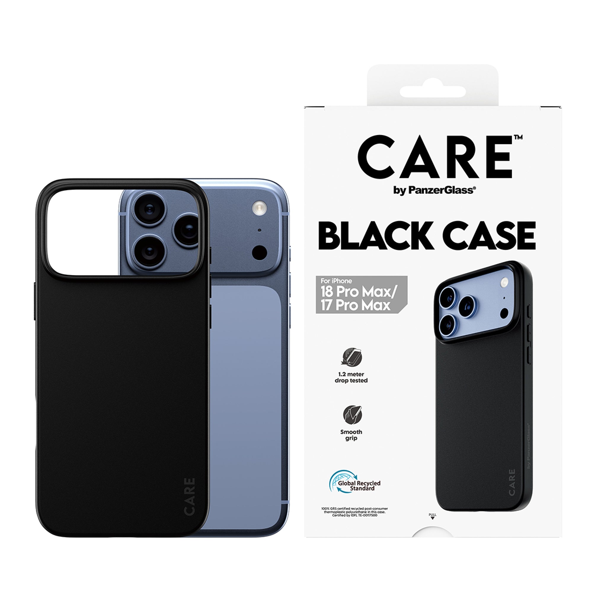 CARE™ by PanzerGlass® TPU Case Schwarz iPhone 18 Pro Max | 17 Pro Max