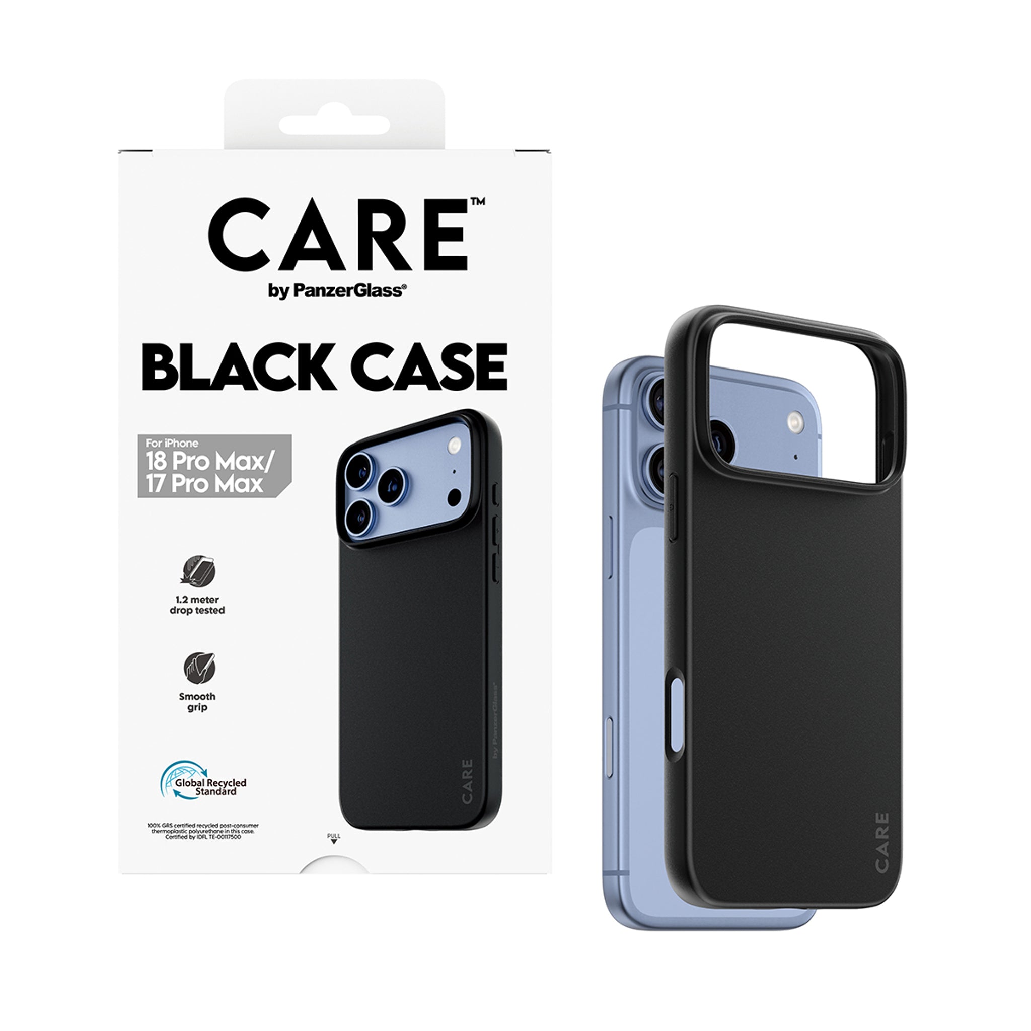 CARE™ by PanzerGlass® TPU Case Schwarz iPhone 18 Pro Max | 17 Pro Max
