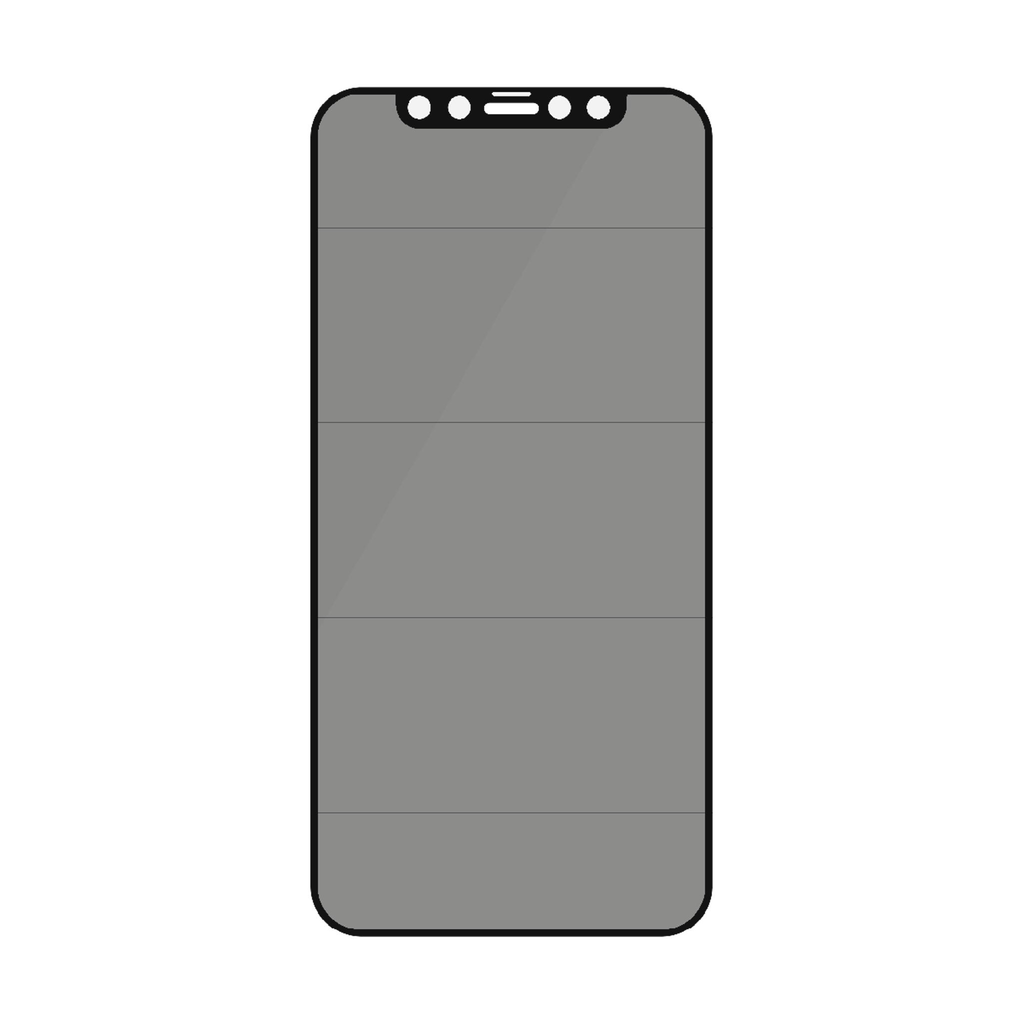 PanzerGlass® Privacy Displayschutzglas iPhone 12 | 12 Pro | Edge-to-Edge