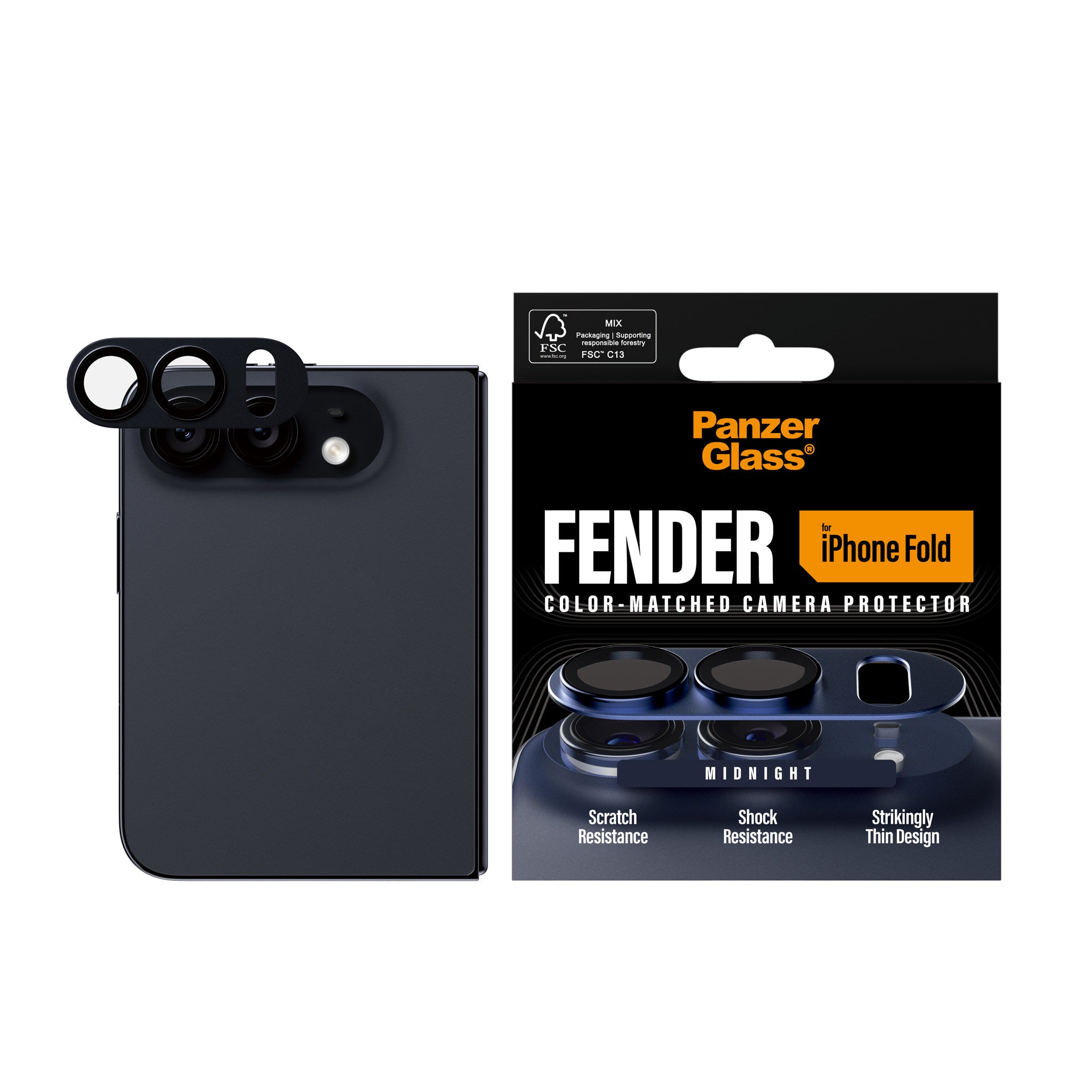 PanzerGlass® Fender Kameraschutz Midnight iPhone 2026 Fold