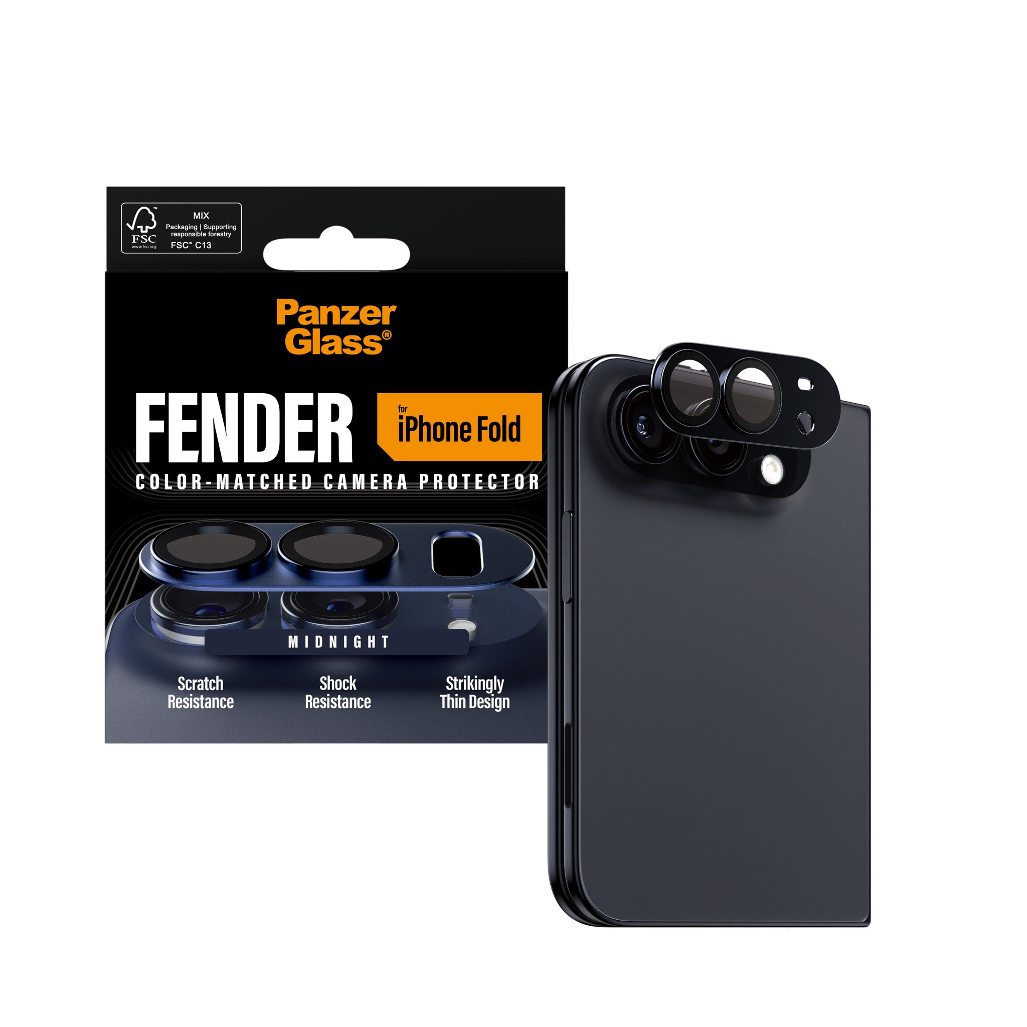 PanzerGlass® Fender Kameraschutz Midnight iPhone 2026 Fold