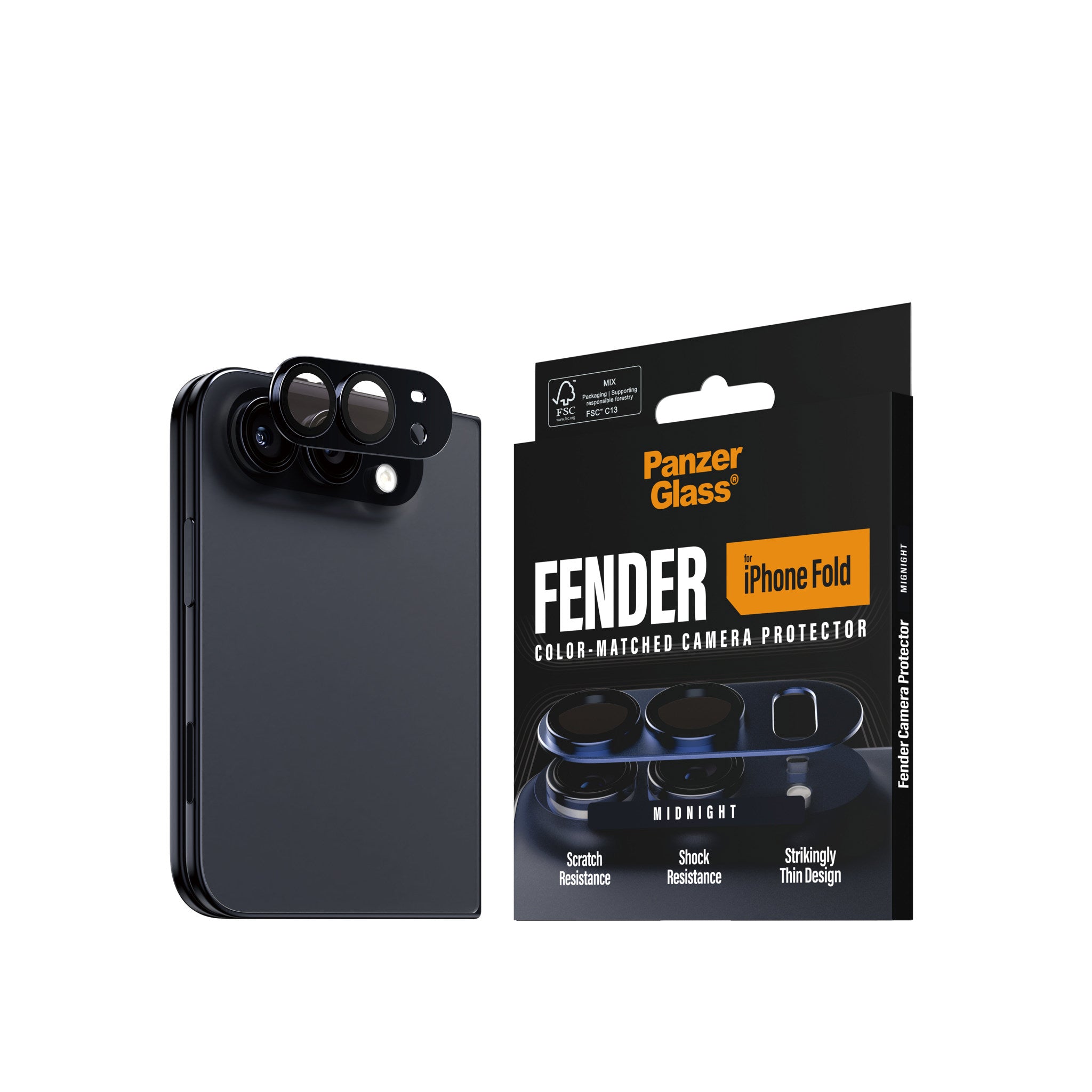 PanzerGlass® Fender Kameraschutz Midnight iPhone 2026 Fold