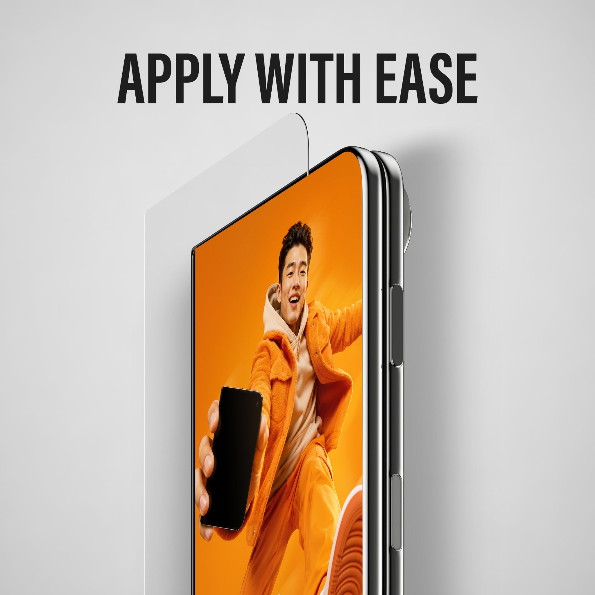 PanzerGlass® Außendisplay Displayschutz iPhone Duo | RahmenFit m. EasyAligner