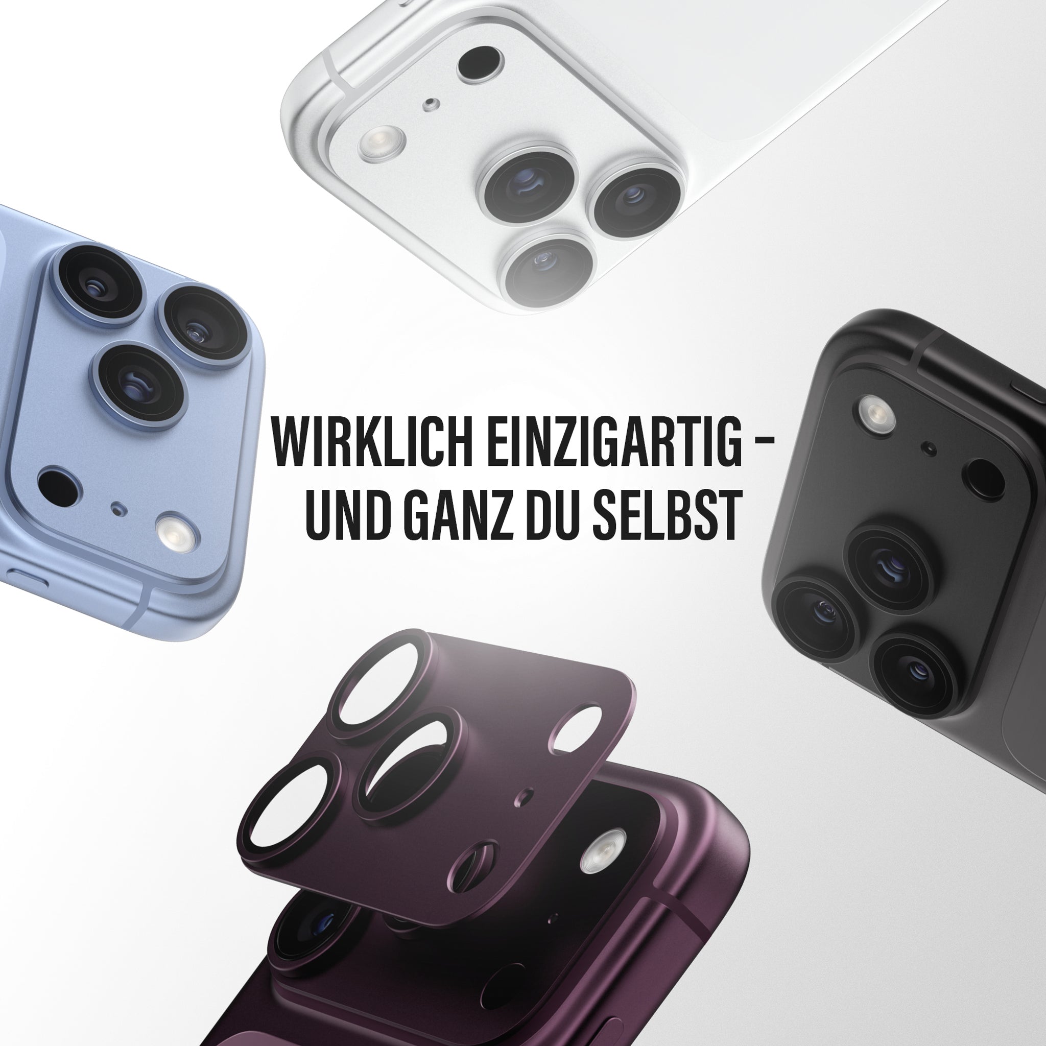 PanzerGlass® Fender Kameraschutz Shades of Blue iPhone 18 Pro Max