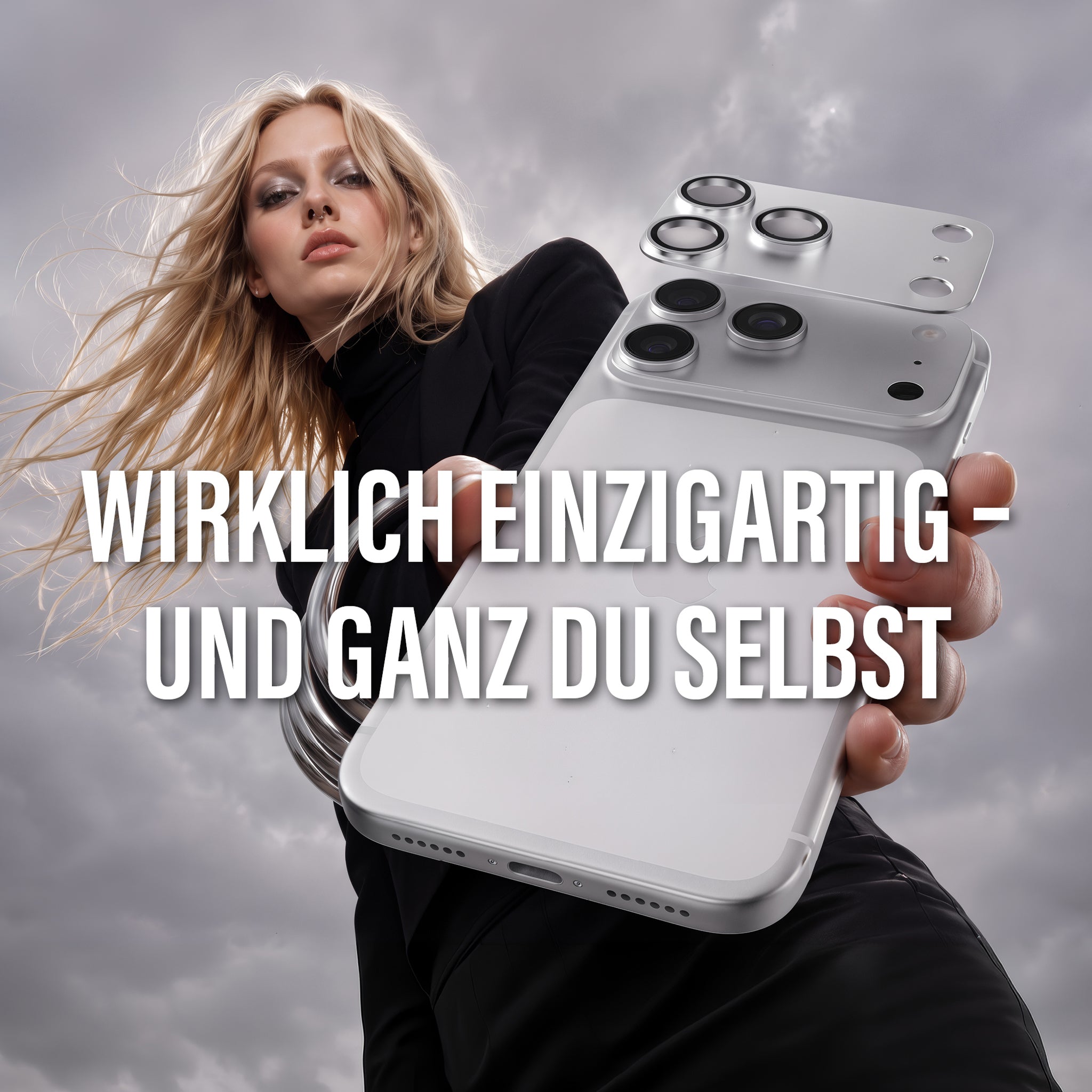 PanzerGlass® Fender Kameraschutz Shades of Blue iPhone 18 Pro Max