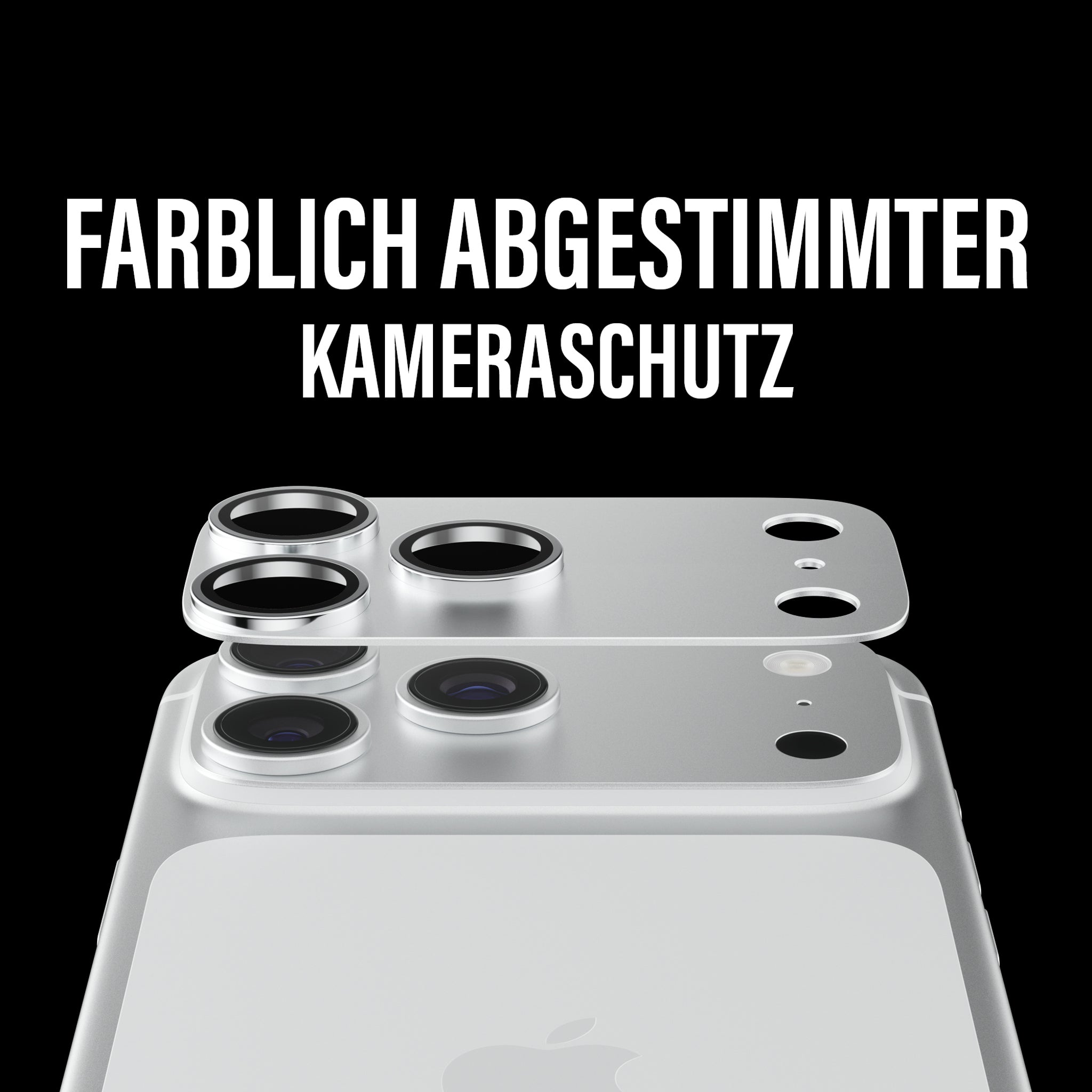 PanzerGlass® Fender Kameraschutz Silber iPhone 18 Pro