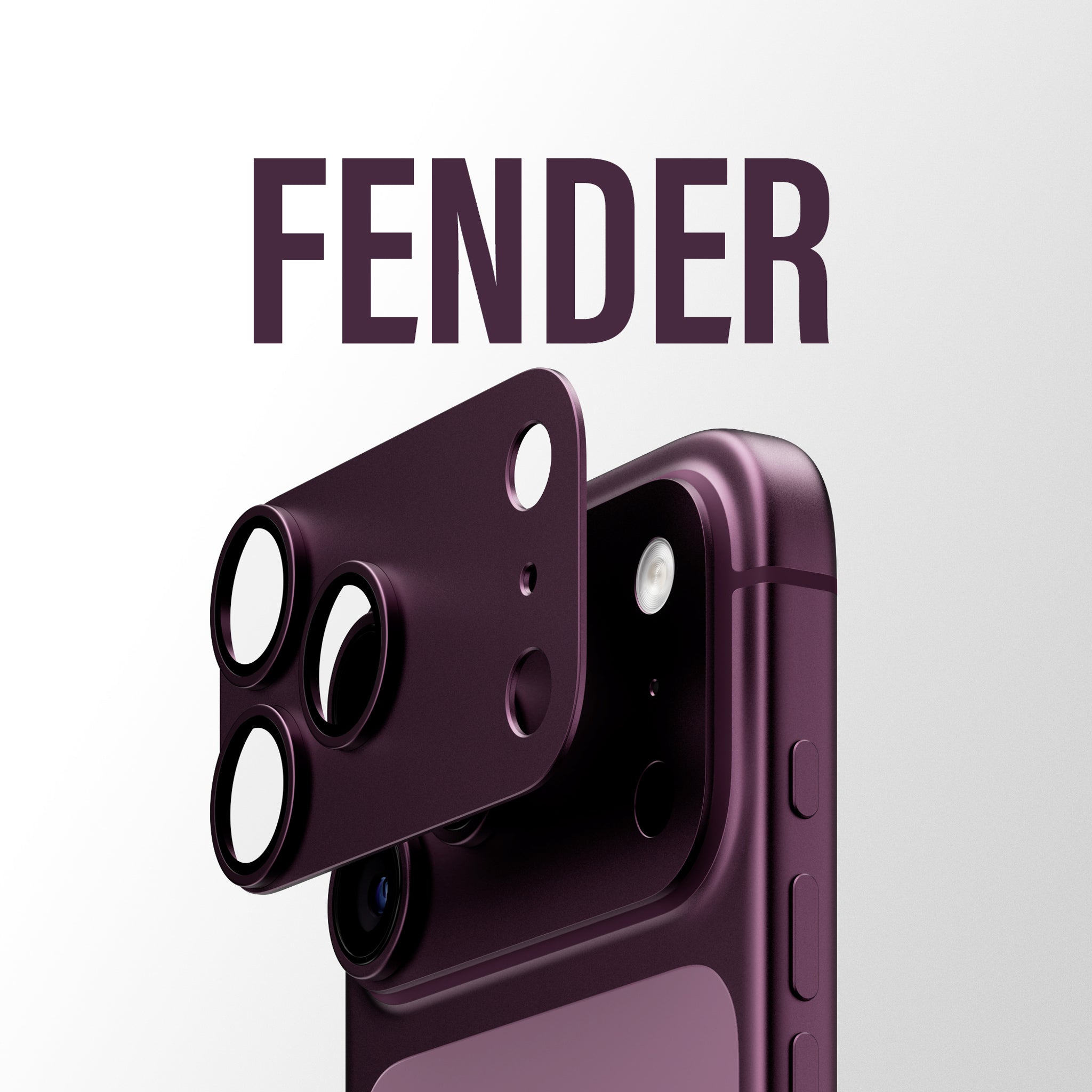 PanzerGlass® Fender Kameraschutz Dark Cherry iPhone 18 Pro Max