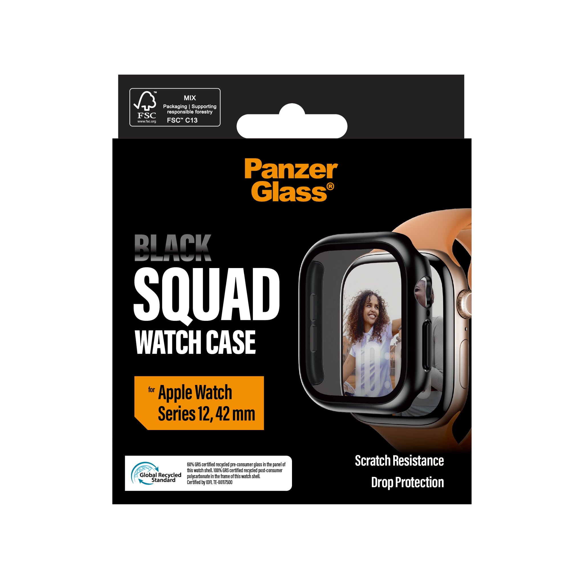 PanzerGlass® Full Body Case Schwartz Apple Watch Series 12 | 42mm