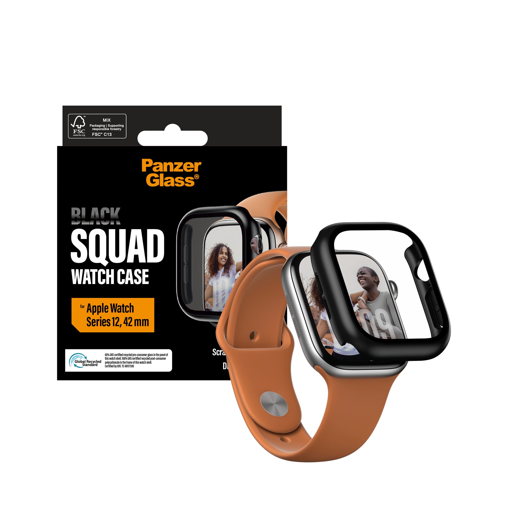 PanzerGlass® Full Body Case Schwartz Apple Watch Series 12 | 42mm