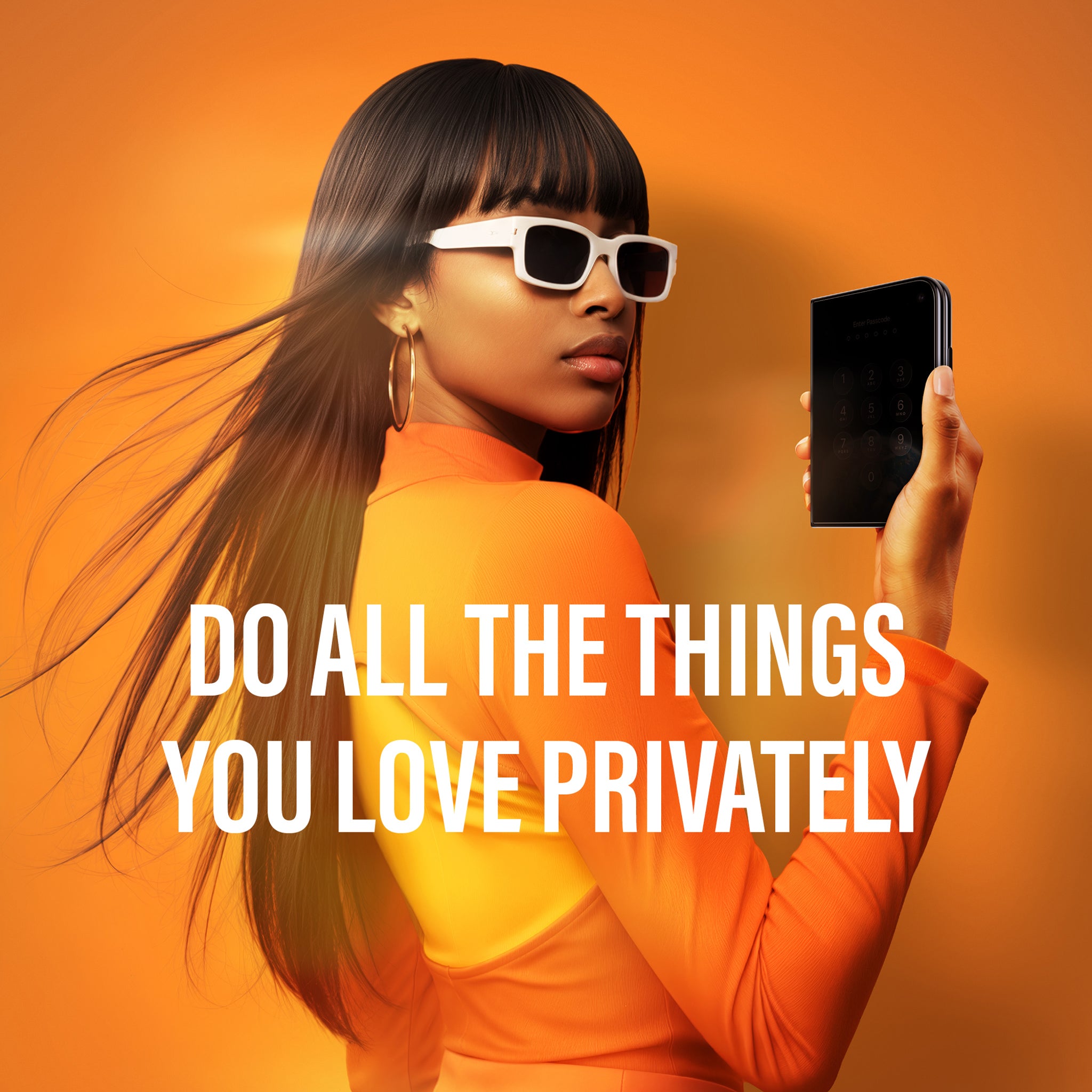 PanzerGlass® 2-Way Privacy Außendisplay Displayschutz iPhone Duo | RahmenFit m. EasyAligner