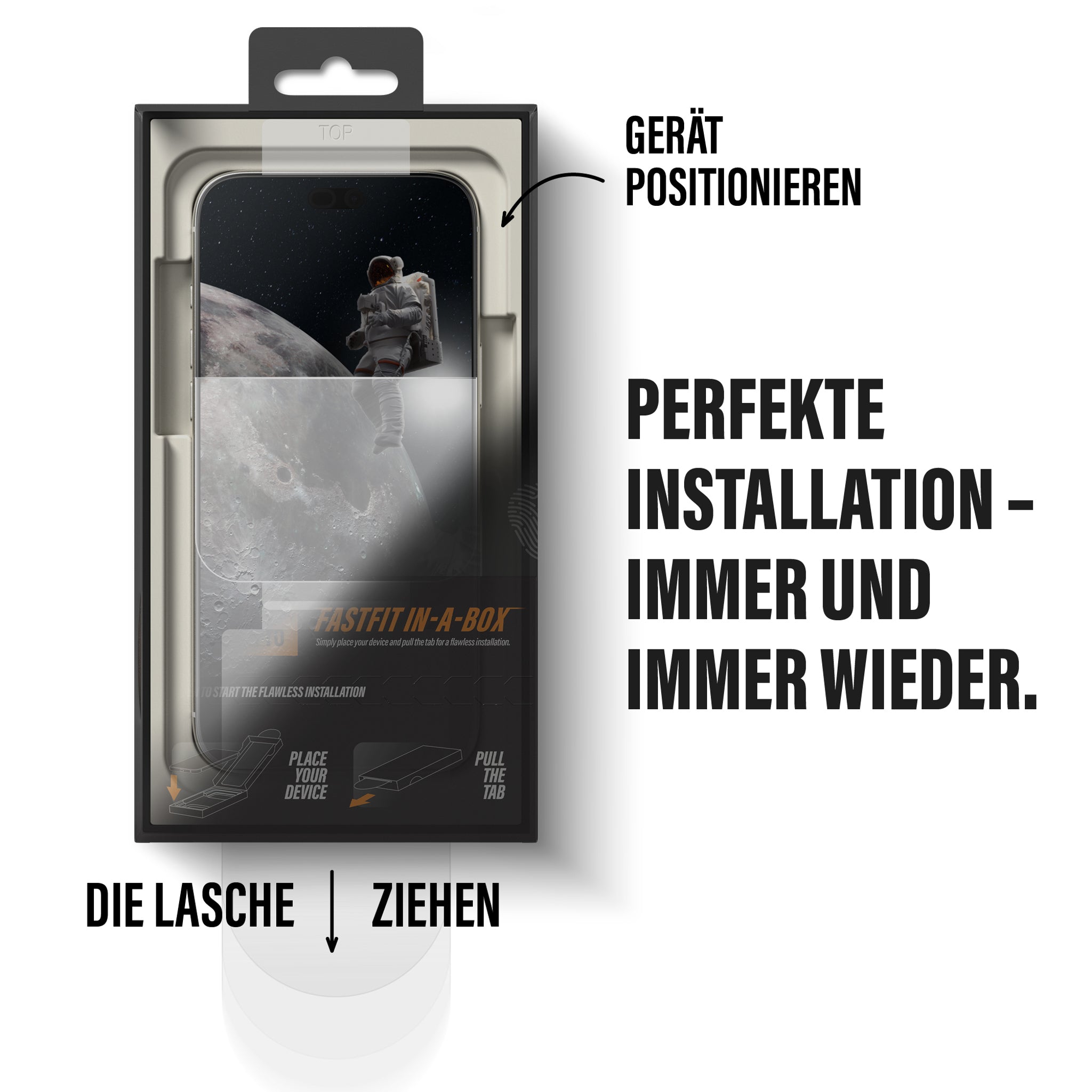 PanzerGlass® Ceramic Displayschutz iPhone 18 Pro | 17 Pro m. FASTFIT IN-A-BOX