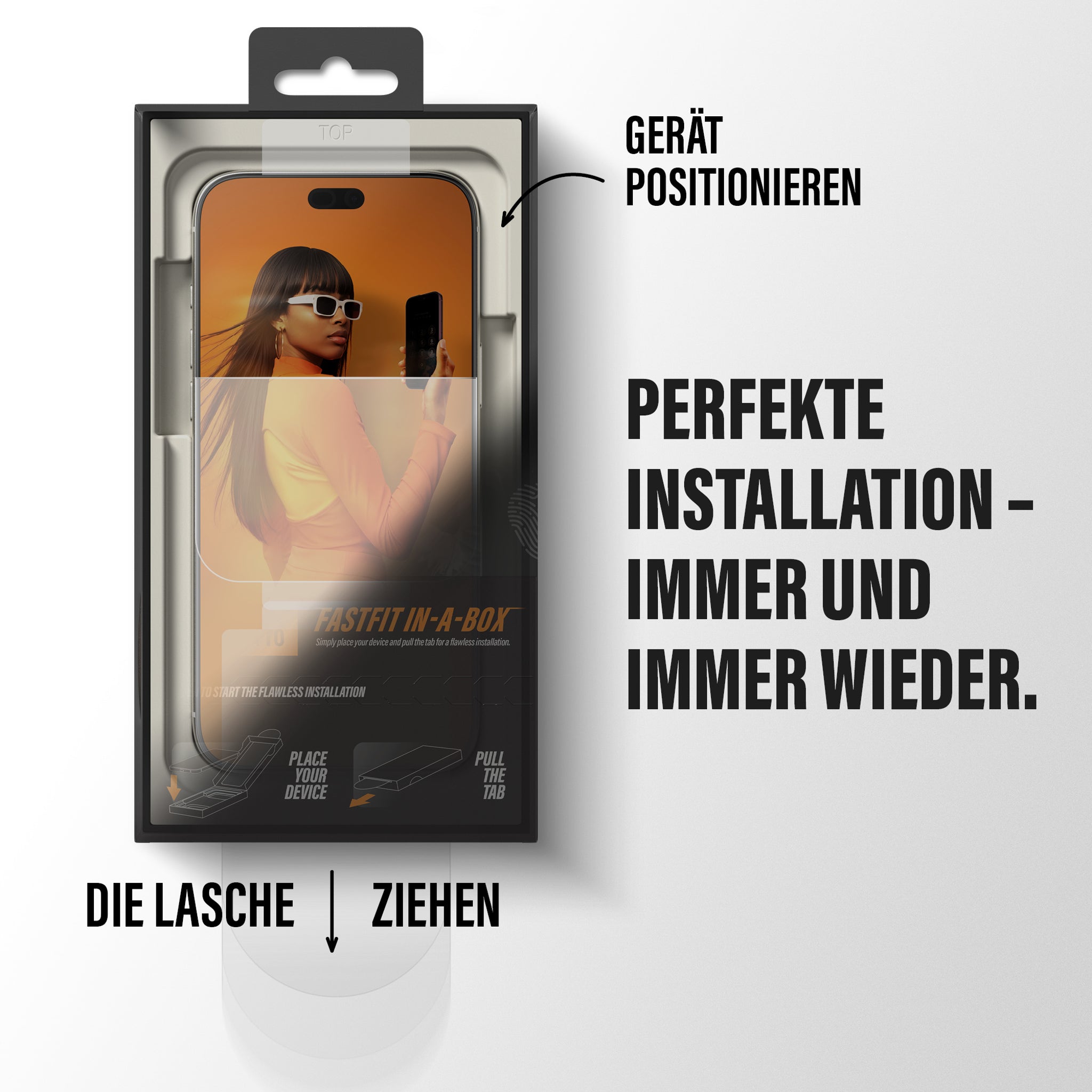 PanzerGlass® 2-Way Privacy Displayschutz iPhone 18 Pro Max | Ultra-Wide Fit m. FASTFIT IN-A-BOX