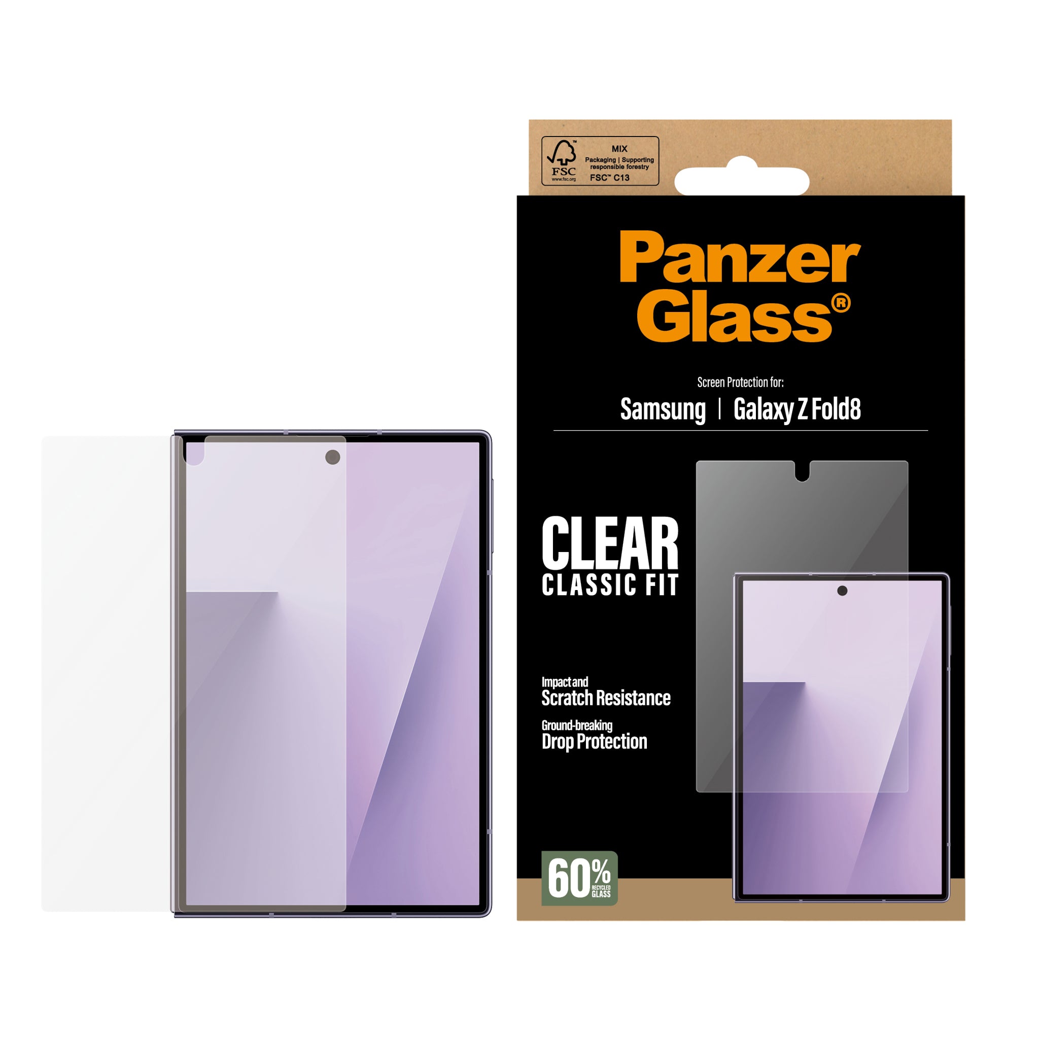 PanzerGlass® Sub Displayschutz Samsung new Galaxy Z Fold7 | Classic Fit