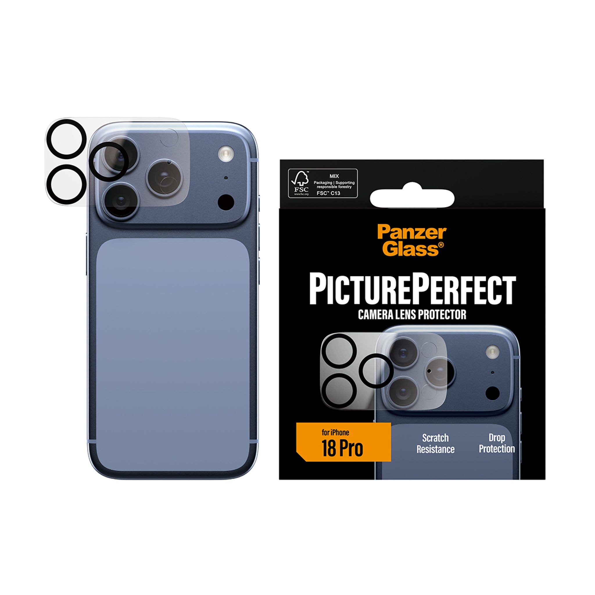 PanzerGlass® PicturePerfect Kameraschutz iPhone 18 Pro