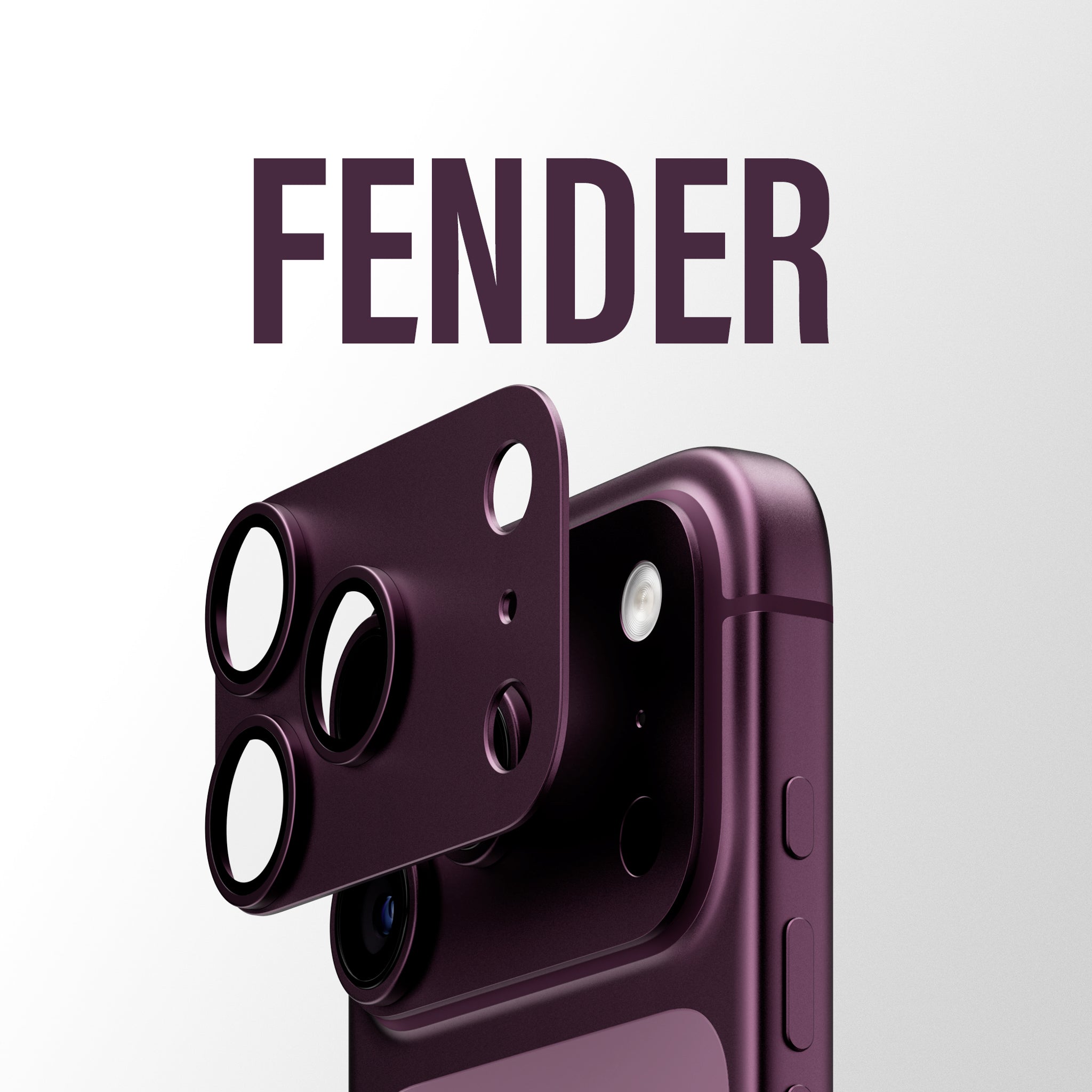PanzerGlass® Fender Kameraschutz Dark Cherry iPhone 18 Pro