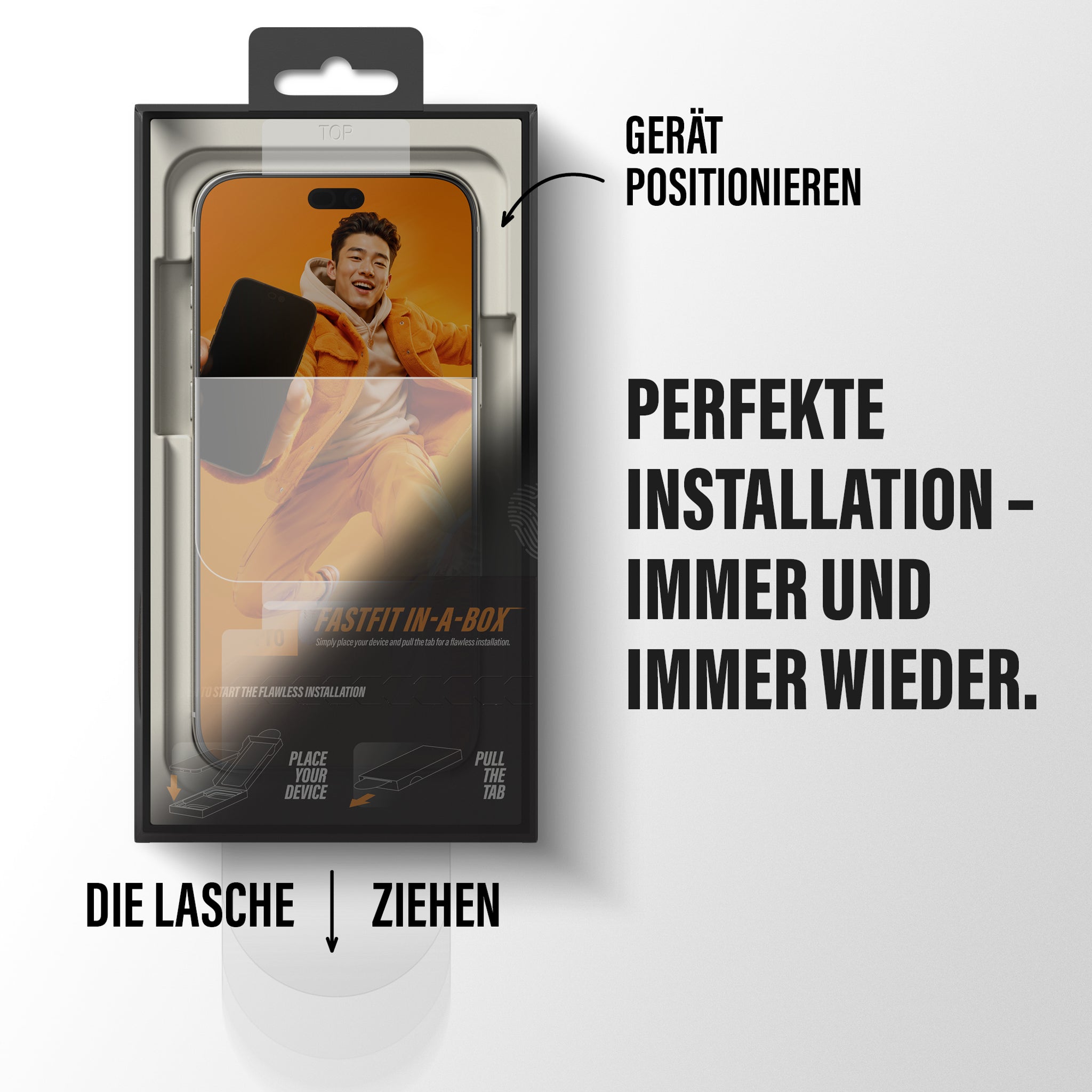PanzerGlass® Platinum Displayschutz iPhone 18 Pro Max | 17 Pro Max m. FASTFIT IN-A-BOX