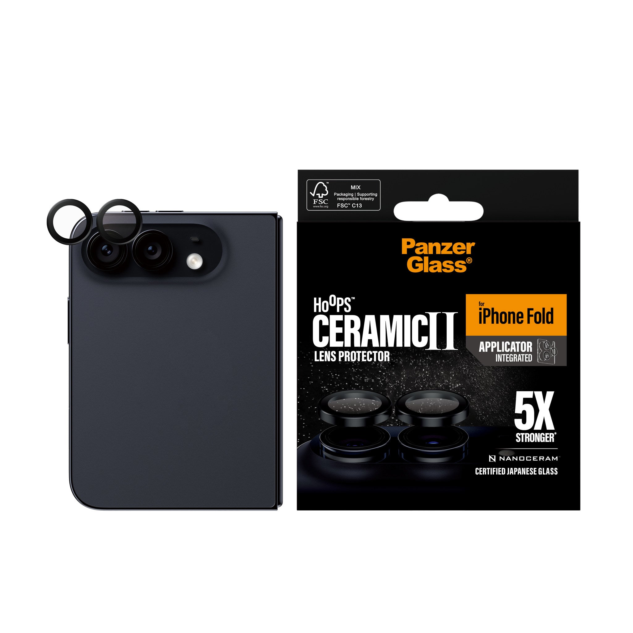 PanzerGlass® Hoops® Ceramic Kameraschutz iPhone 2026 Fold