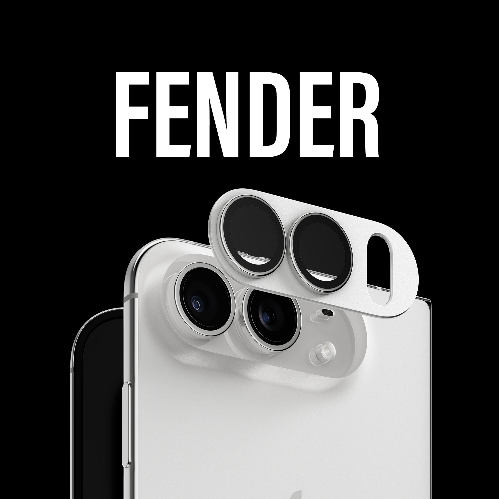 PanzerGlass® Fender Kameraschutz Silber iPhone Duo