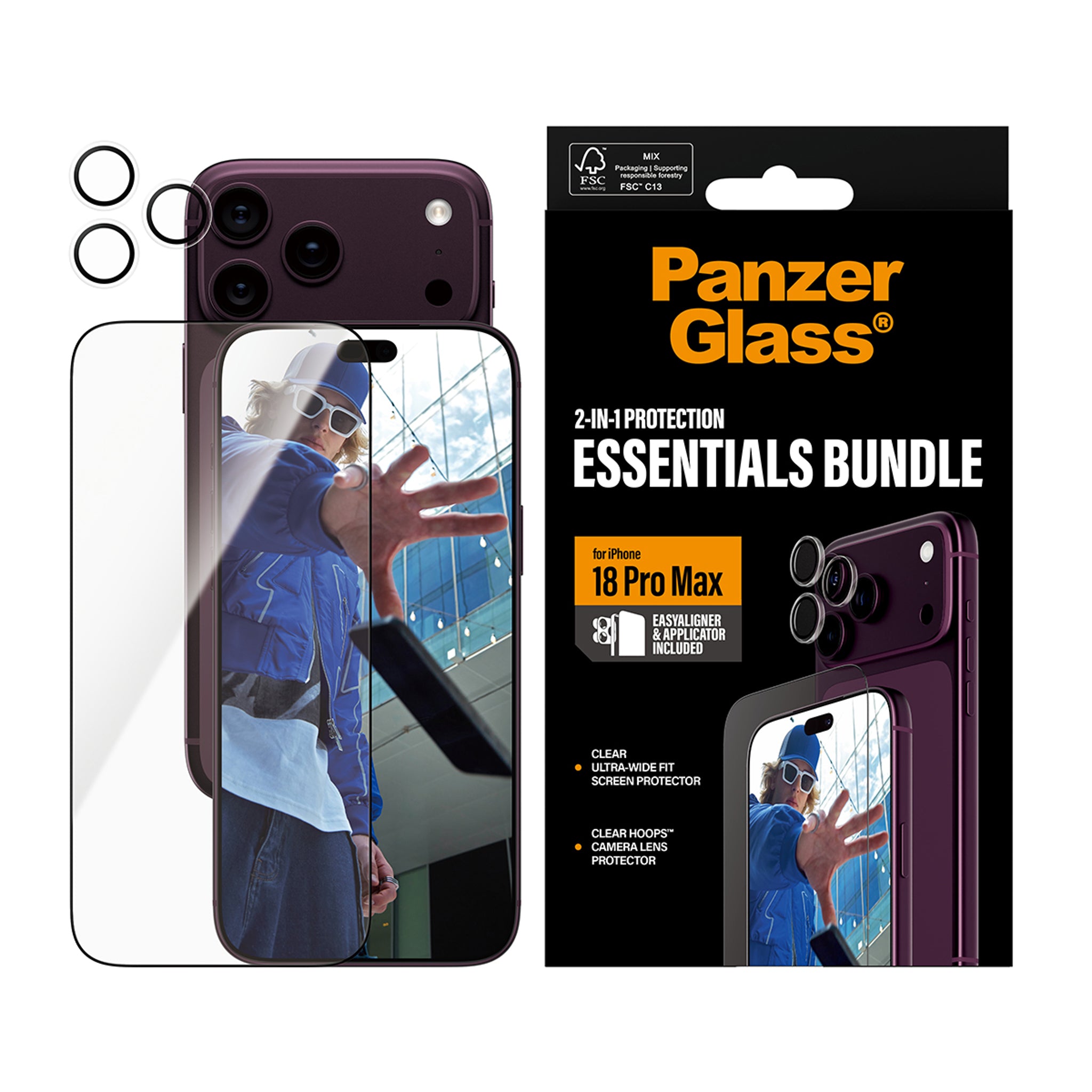 PanzerGlass® 2-in-1 Essentials Set iPhone 18 Pro Max