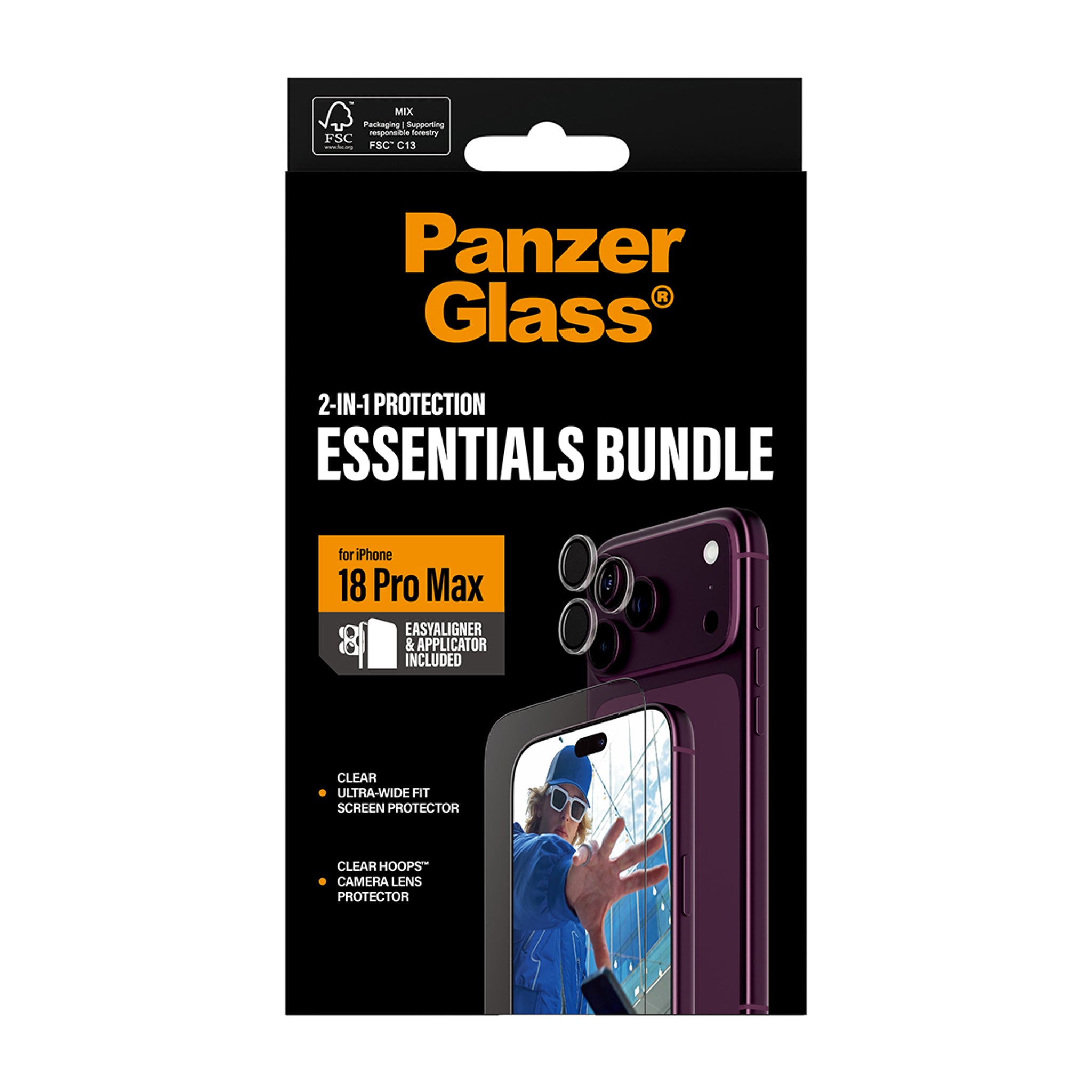 PanzerGlass® 2-in-1 Essentials Set iPhone 18 Pro Max