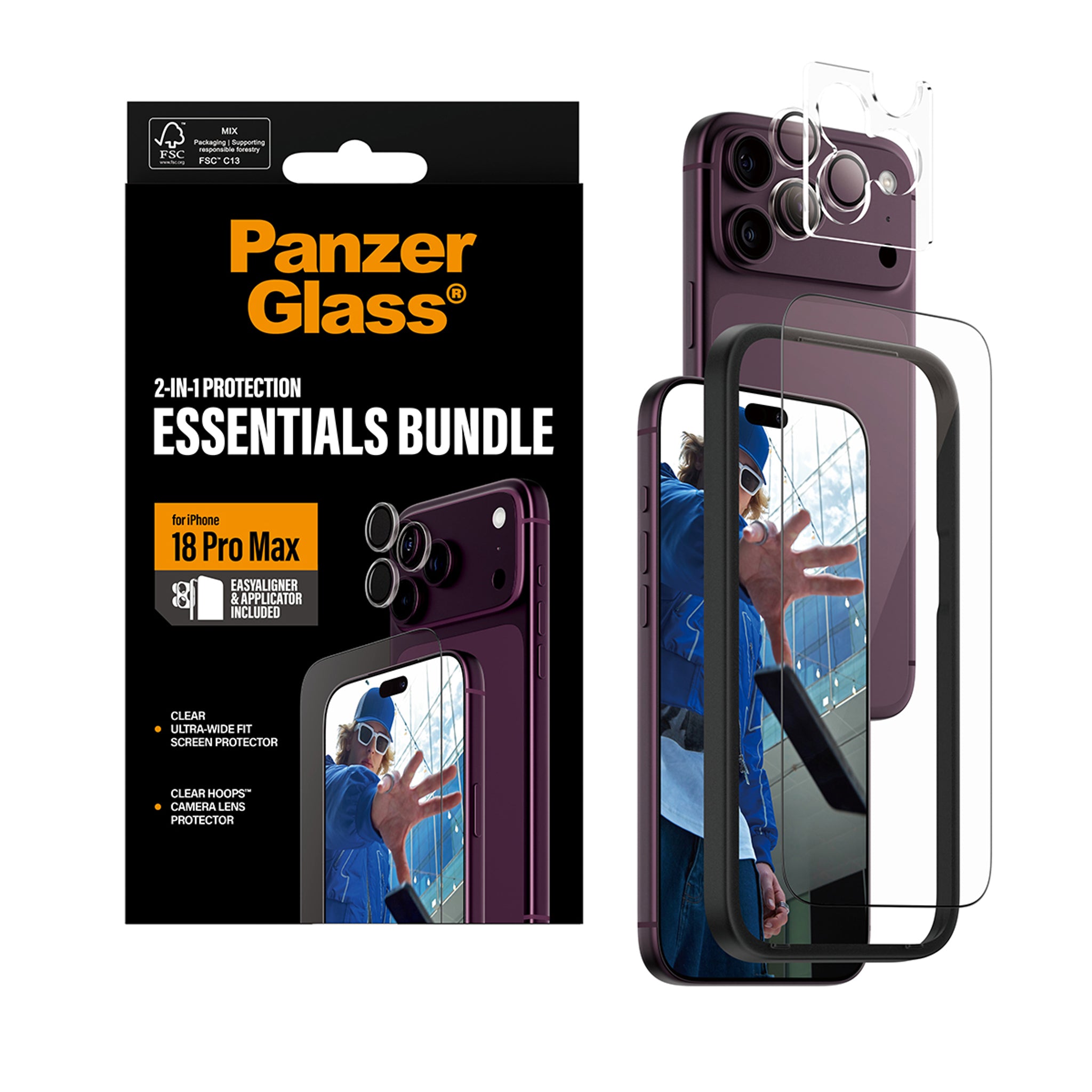 PanzerGlass® 2-in-1 Essentials Set iPhone 18 Pro Max