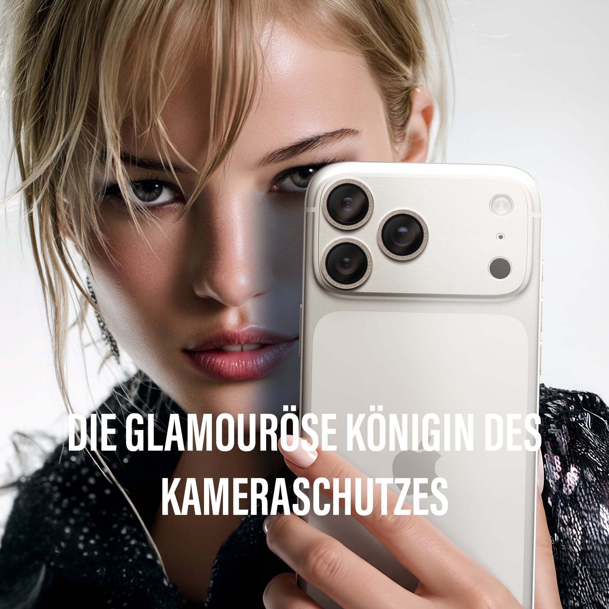 PanzerGlass® Hoops® Kameraschutz Glitter Gold iPhone 18 Pro | 18 Pro Max