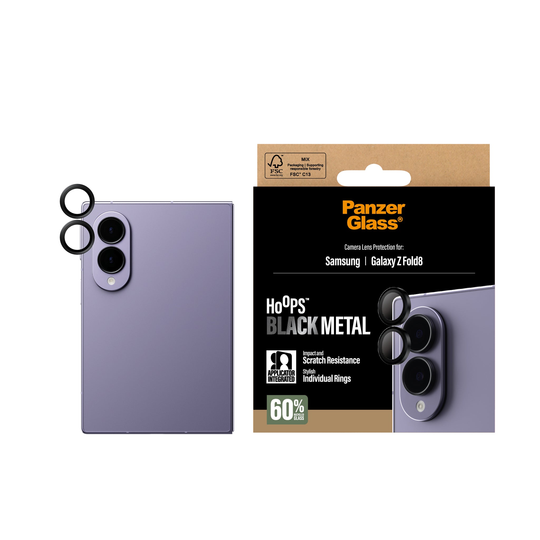 PanzerGlass® Hoops® Kameraschutz Schwarz Samsung Galaxy Z Fold8