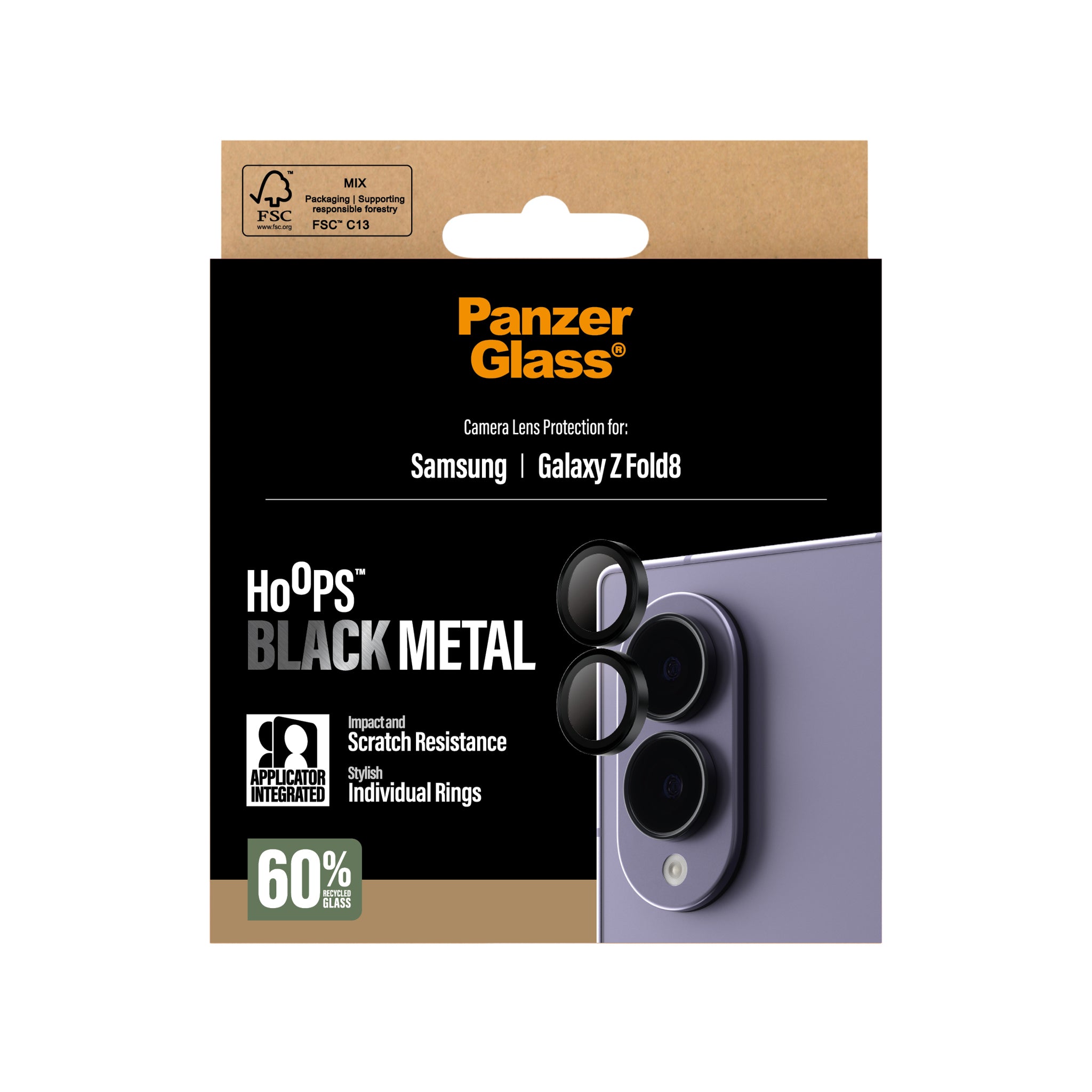 PanzerGlass® Hoops® Kameraschutz Schwarz Samsung Galaxy Z Fold8