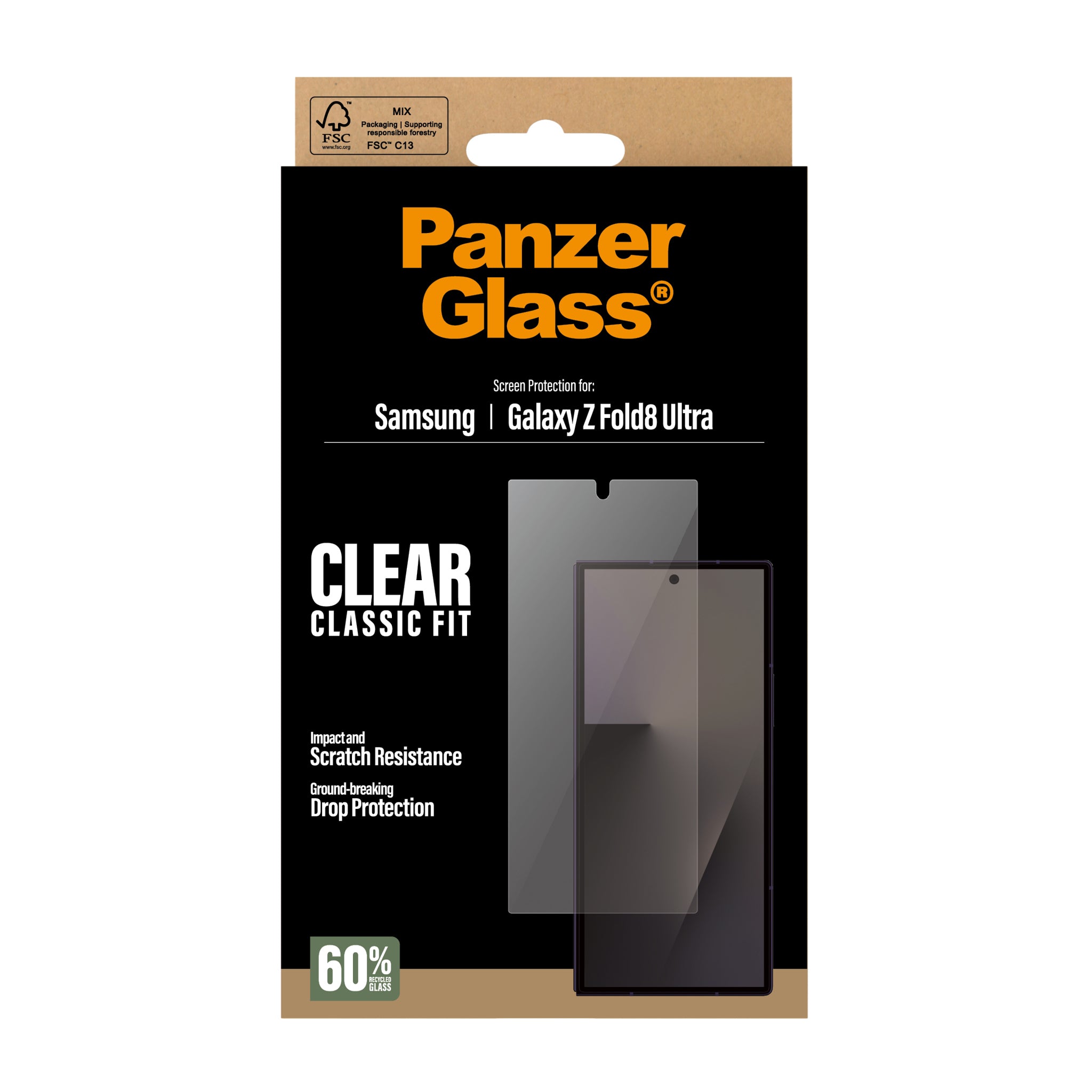 PanzerGlass® Sub Displayschutz Samsung new Galaxy Z Fold7 Ultra | Classic Fit