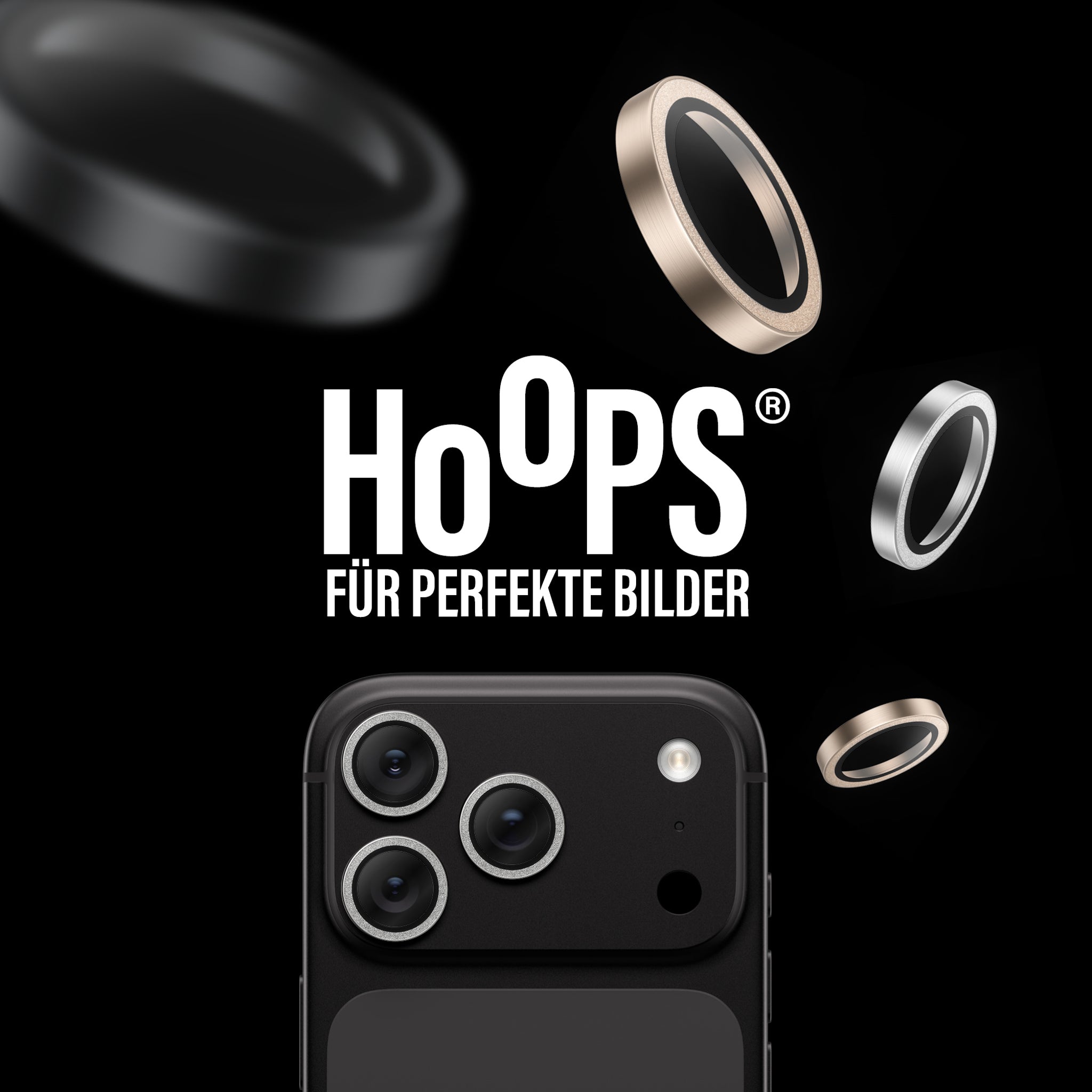PanzerGlass® Hoops® Kameraschutz Glitter Silber iPhone 18 Pro | 18 Pro Max