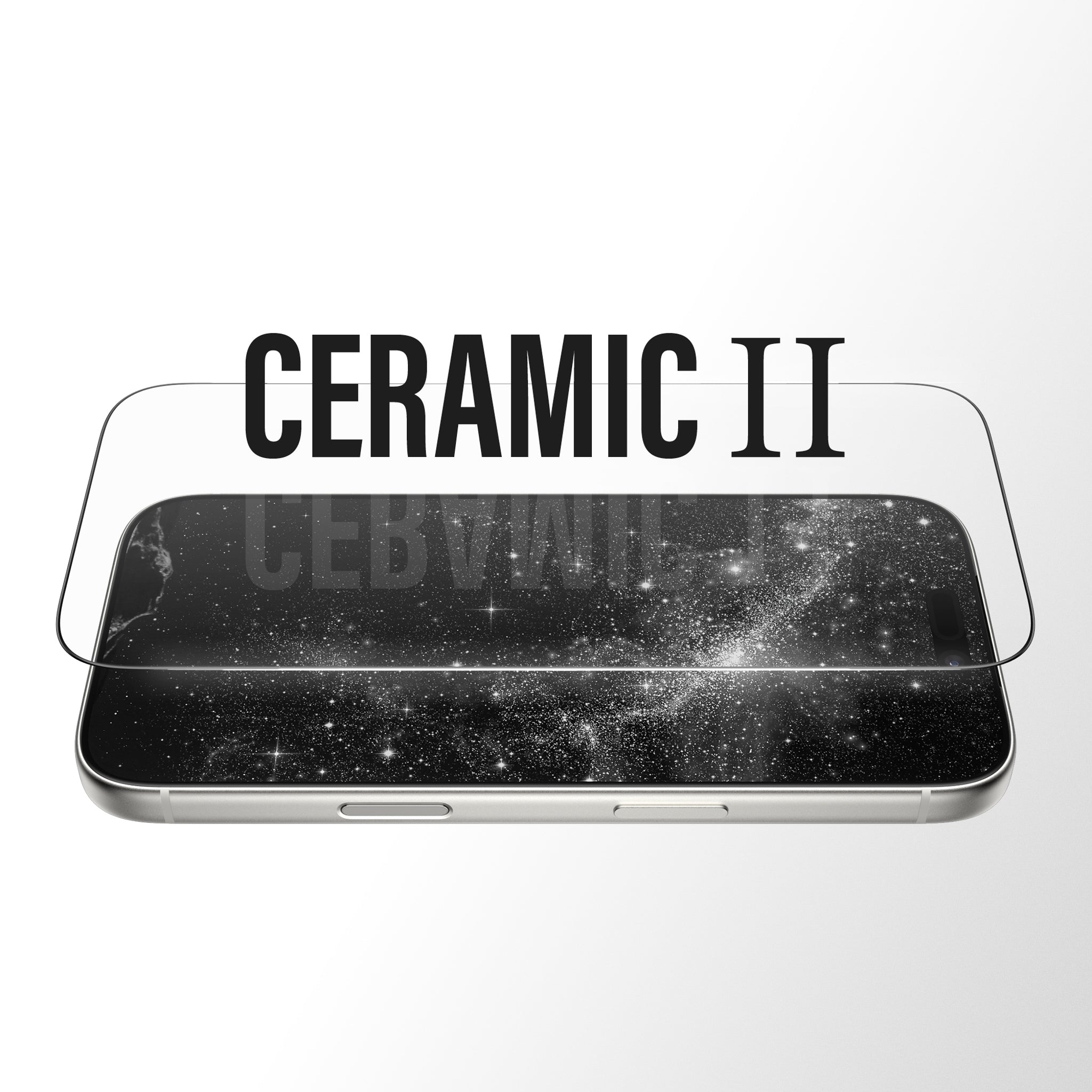 PanzerGlass® Ceramic II Displayschutz iPhone 18 Pro |  17 Pro | Ultra-Wide Fit m. EasyAligner