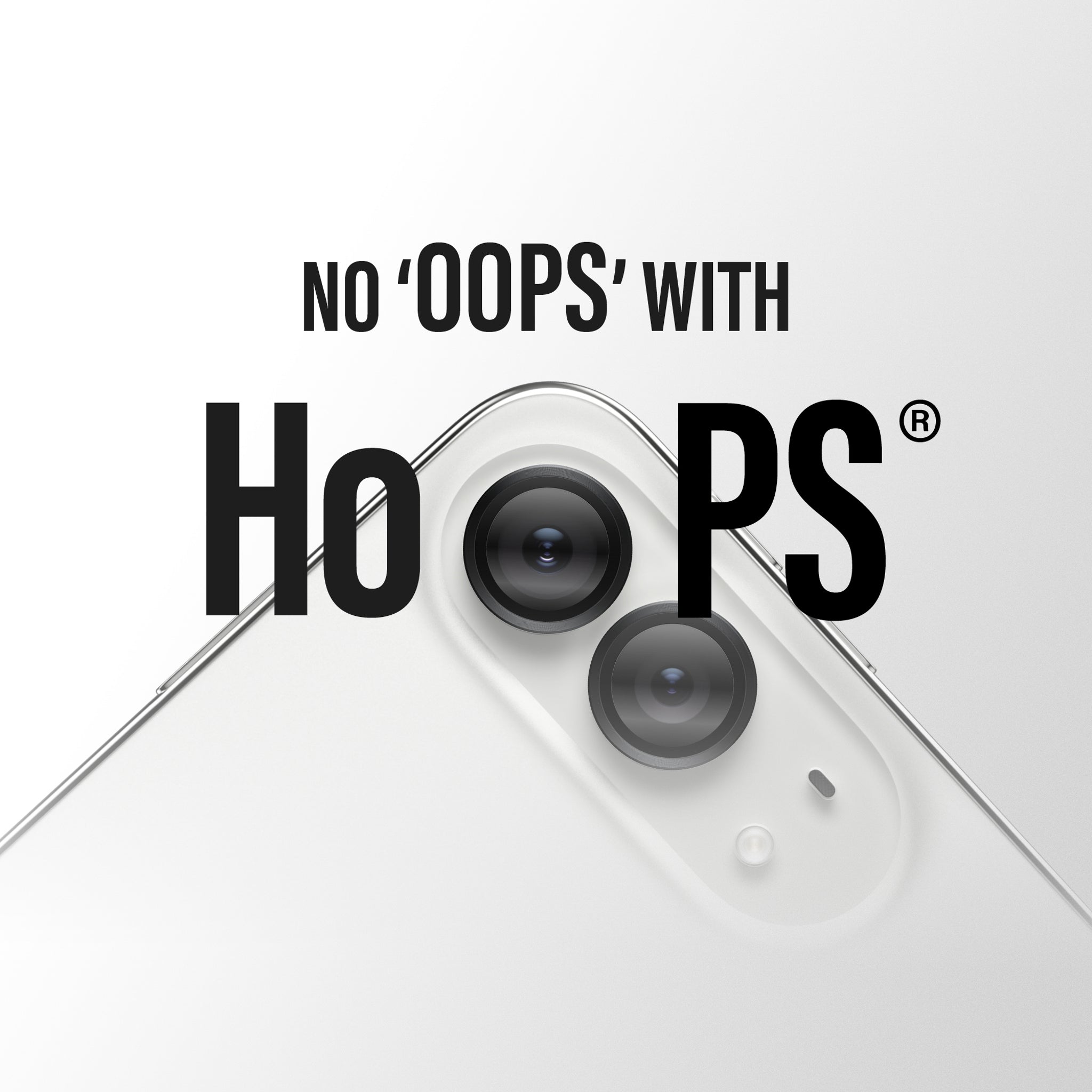 PanzerGlass® Hoops® Kameraschutz Schwarz iPhone Duo