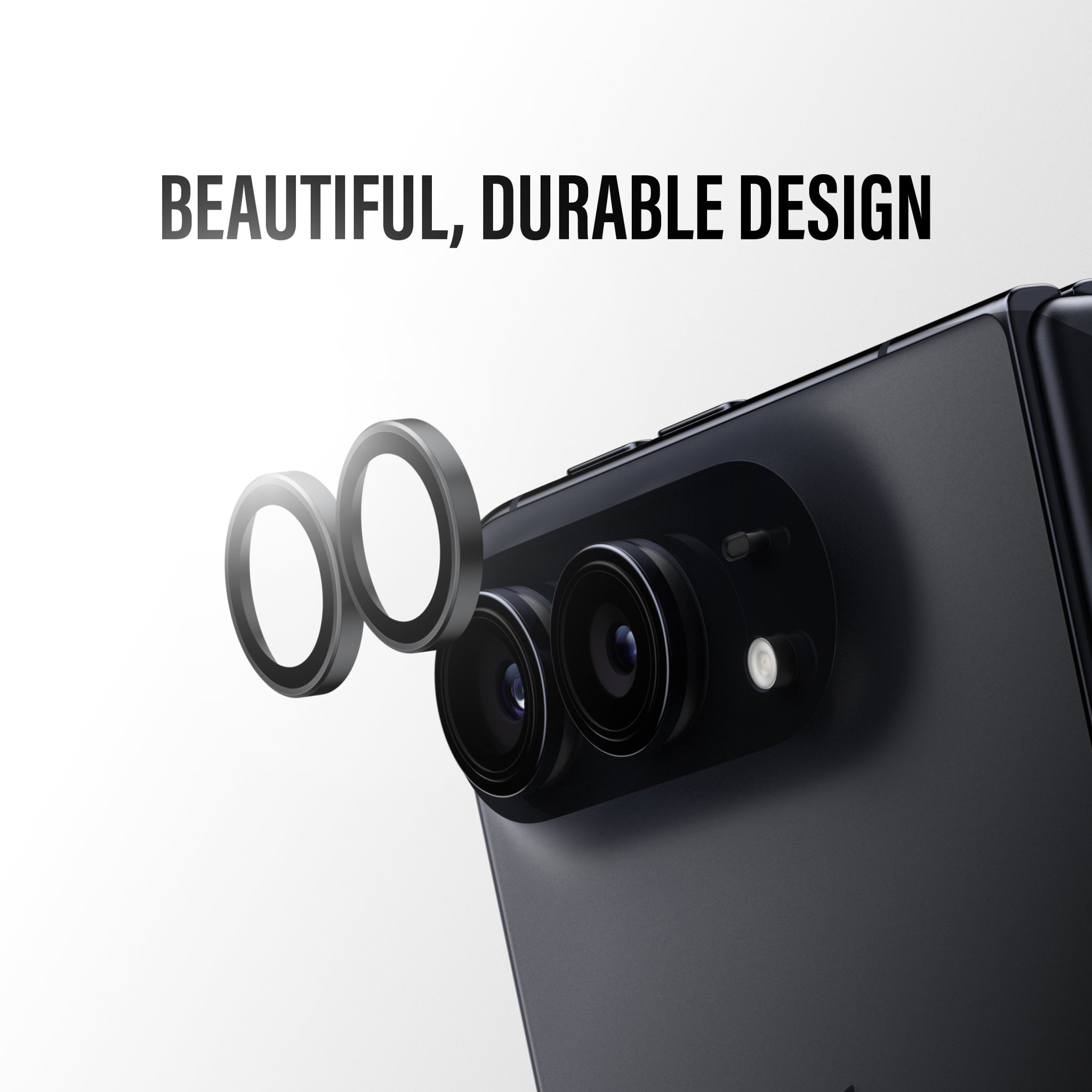 PanzerGlass® Hoops® Kameraschutz Schwarz iPhone Duo