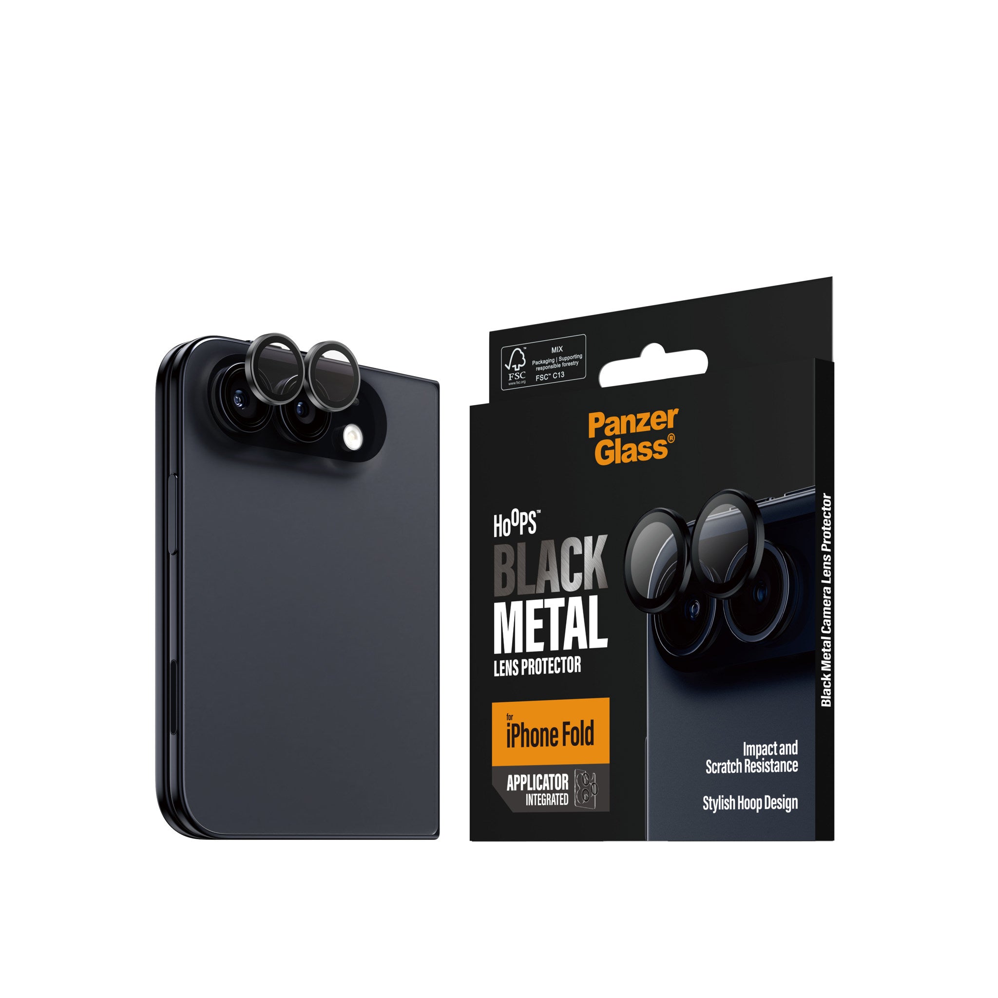 PanzerGlass® Hoops® Kameraschutz Schwarz iPhone 2026 Fold