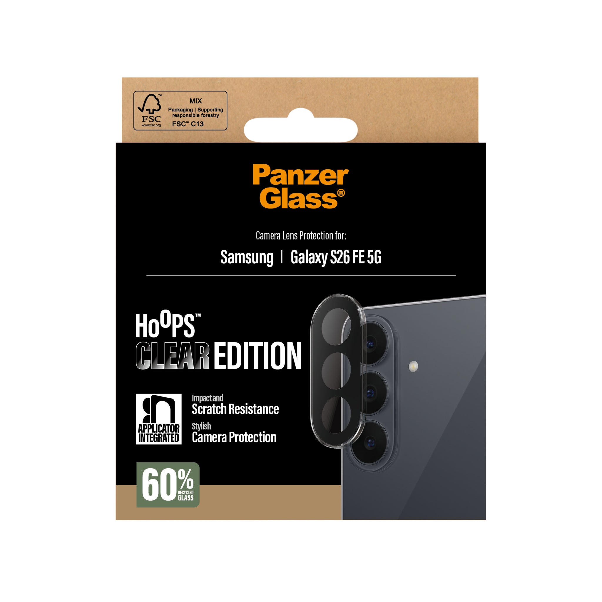 PanzerGlass® Hoops® Kameraschutz Transparent Samsung Galaxy S26 FE 5G
