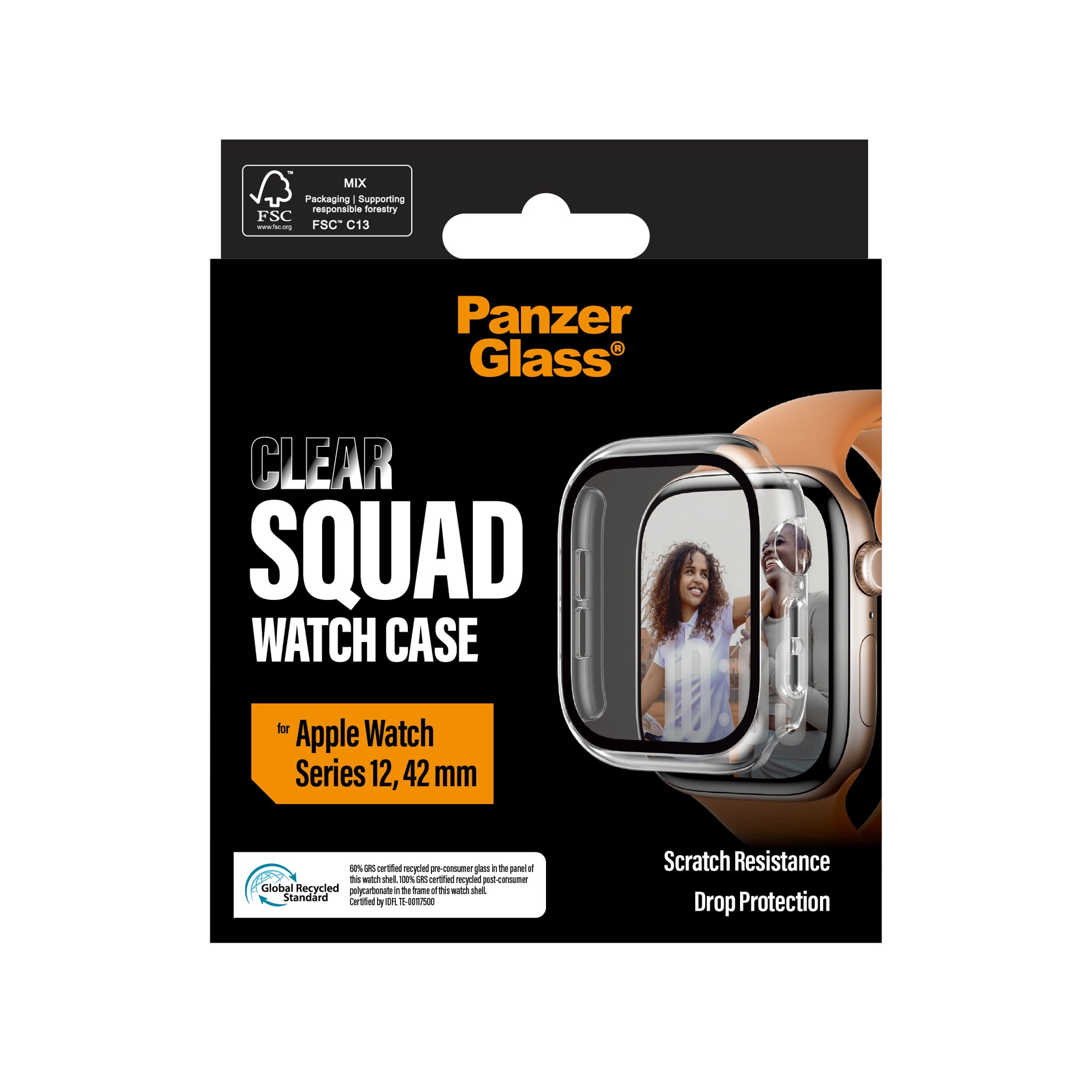 PanzerGlass® Squad Watch Case Transparent Apple Watch Series 12 | 42mm
