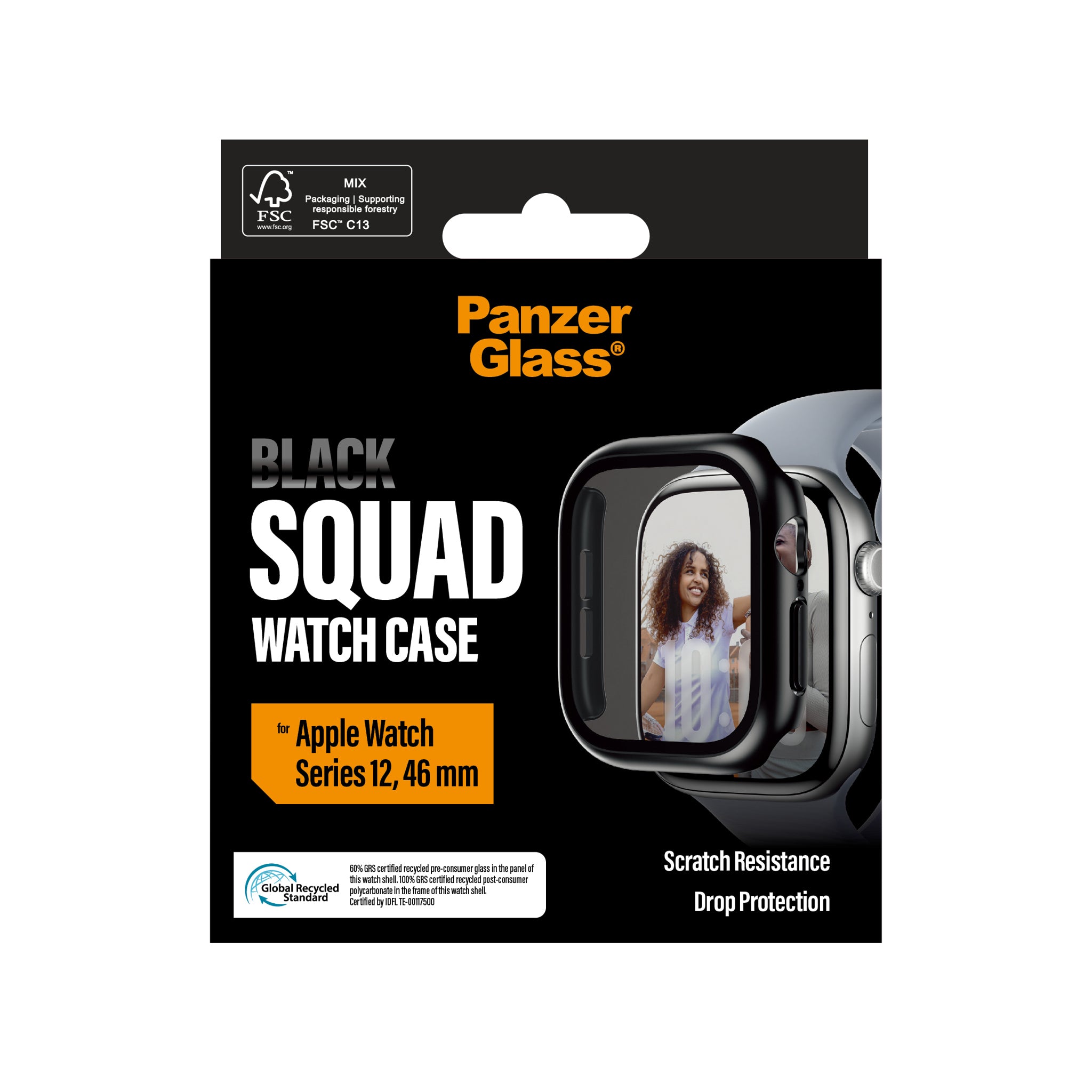 PanzerGlass® Full body Case Schwartz Apple Watch Series 12 | 46mm