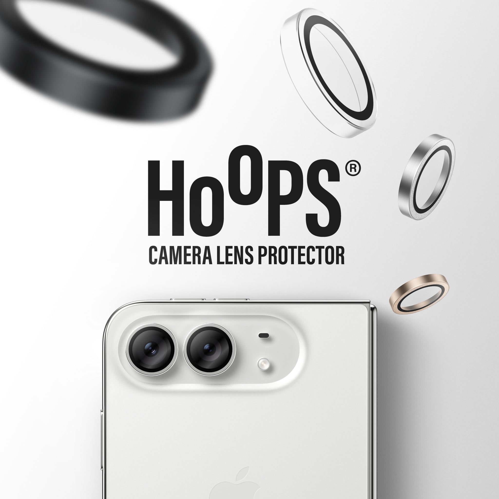 PanzerGlass® Hoops® Kameraschutz Transparent iPhone Duo