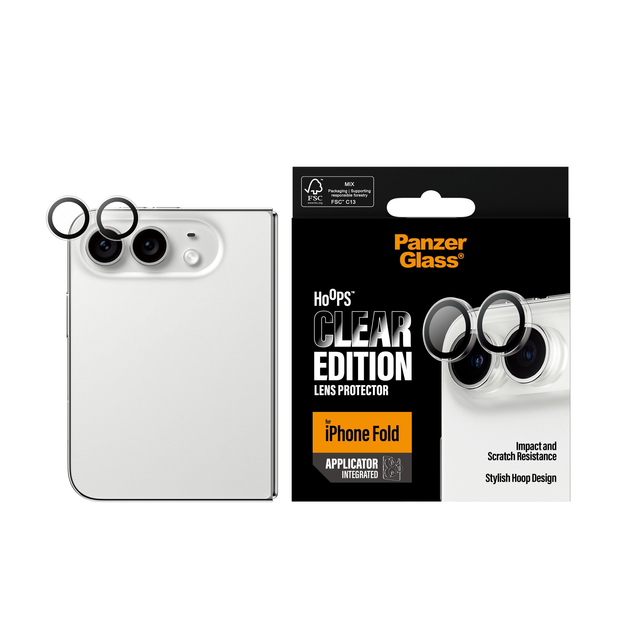 PanzerGlass® Hoops® Kameraschutz Transparent iPhone 2026 Fold