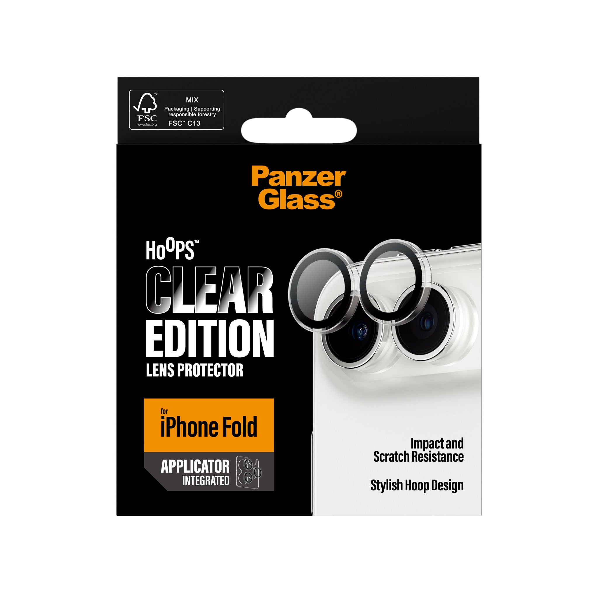 PanzerGlass® Hoops® Kameraschutz Transparent iPhone 2026 Fold
