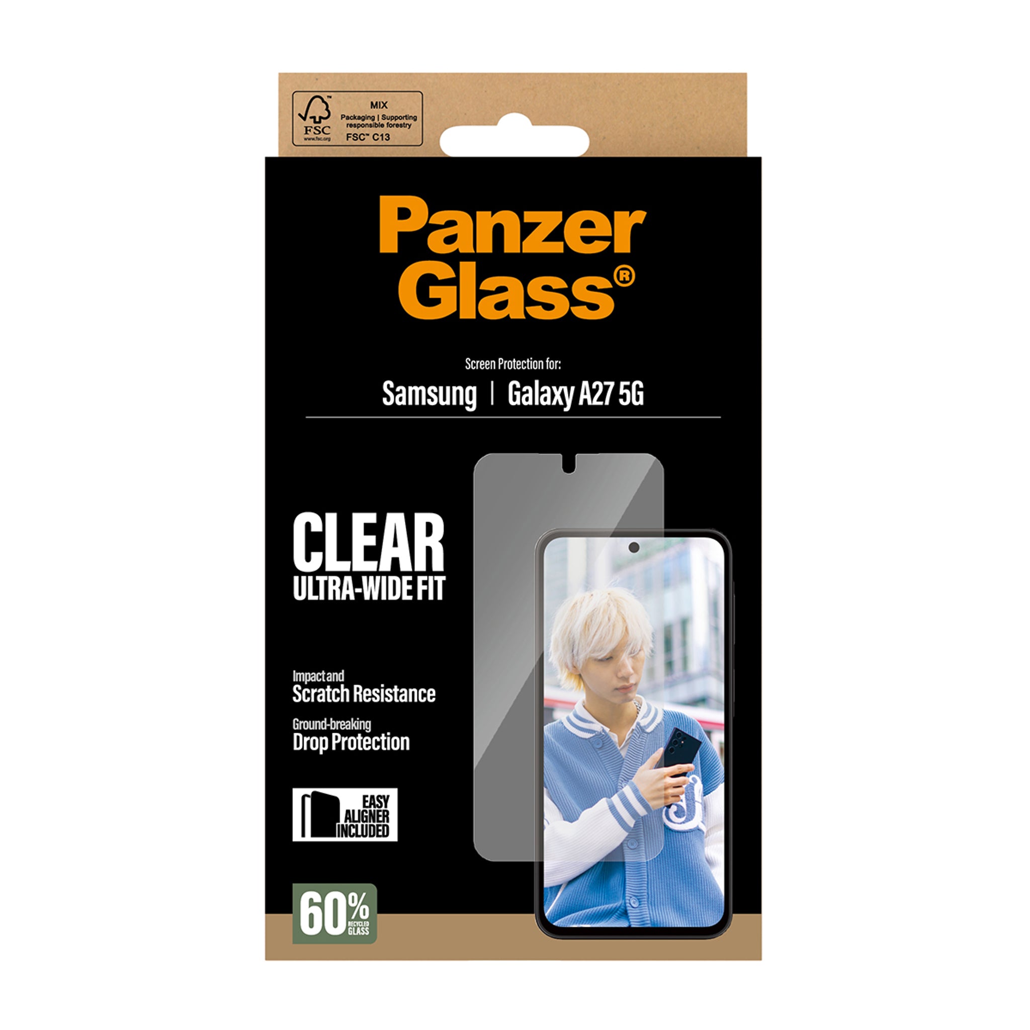 PanzerGlass® Displayschutz Samsung Galaxy A27 5G | Ultra-Wide Fit m. EasyAligner