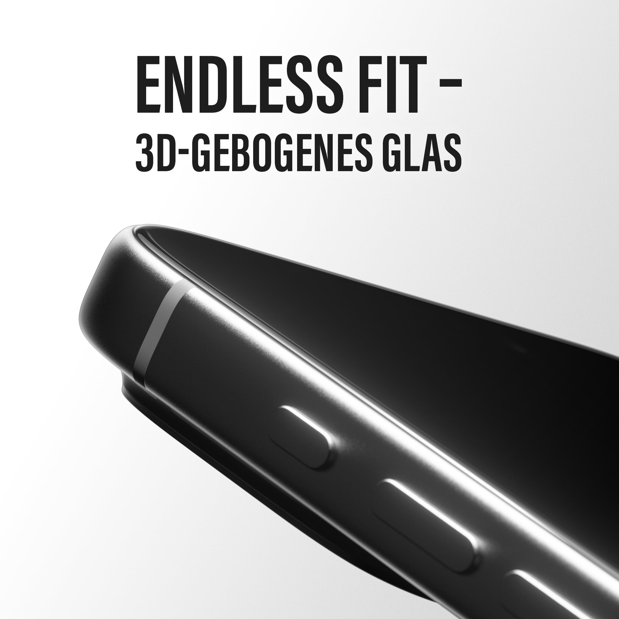 PanzerGlass® Endless Fit 3D Curve Displayschutz iPhone 18 Pro | 17 Pro m. FastFit Tool