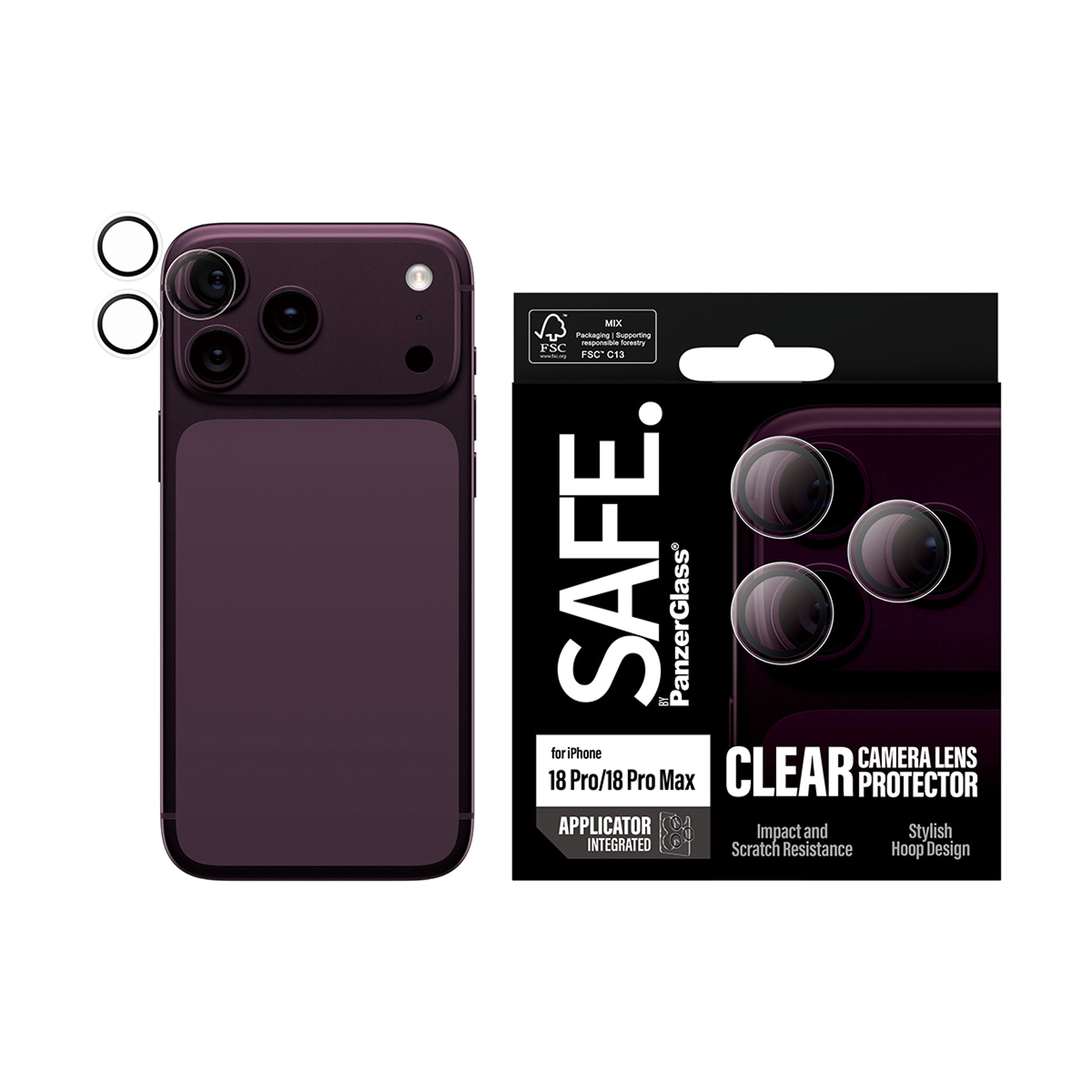 SAFE. by PanzerGlass® Kameraschutz Transparent iPhone 18 Pro | 18 Pro Max