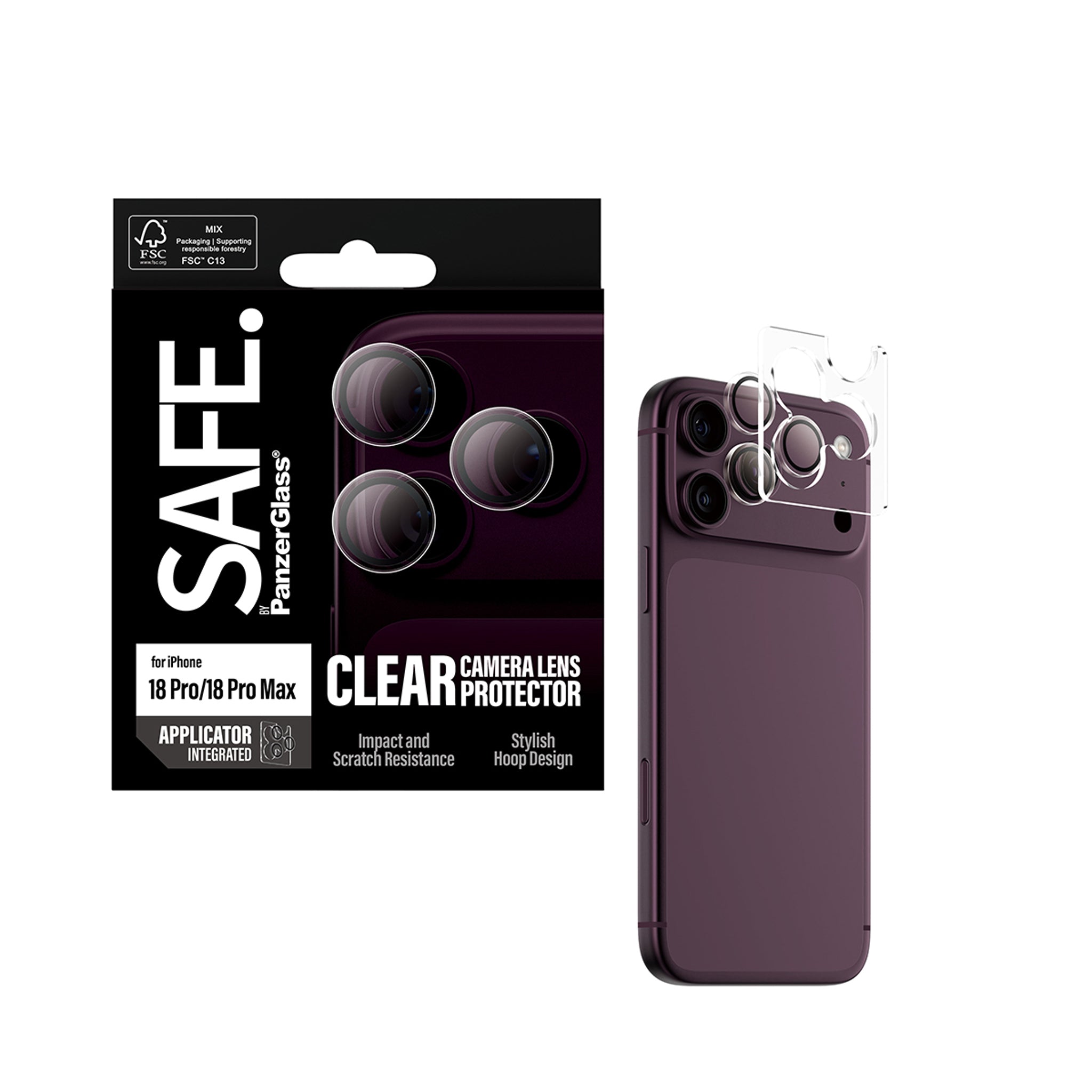 SAFE. by PanzerGlass® Kameraschutz Transparent iPhone 18 Pro | 18 Pro Max