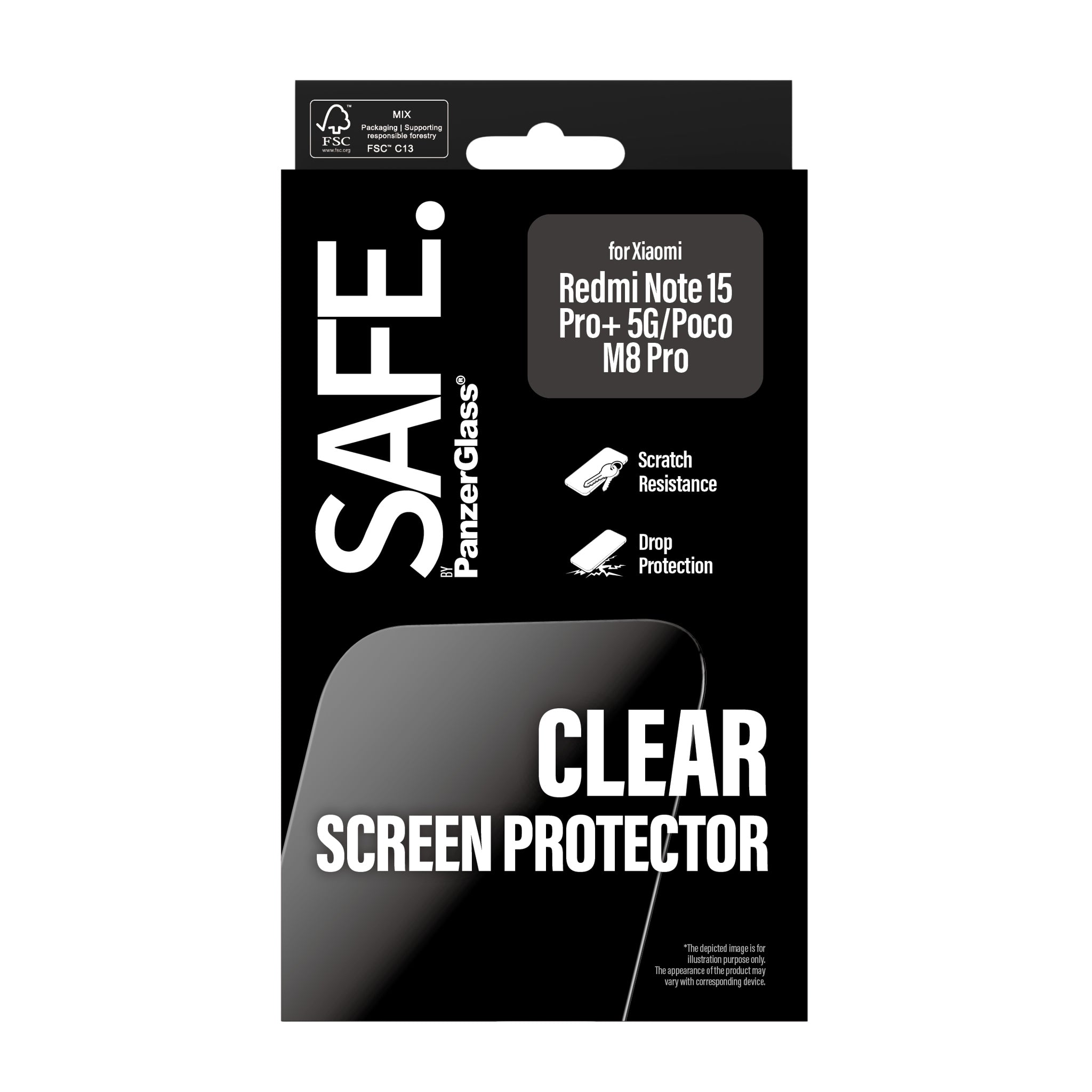 SAFE. by PanzerGlass® Displayschutz Xiaomi Redmi Note 15 Pro+ 5G | Poco M8 Pro | Ultra-Wide Fit