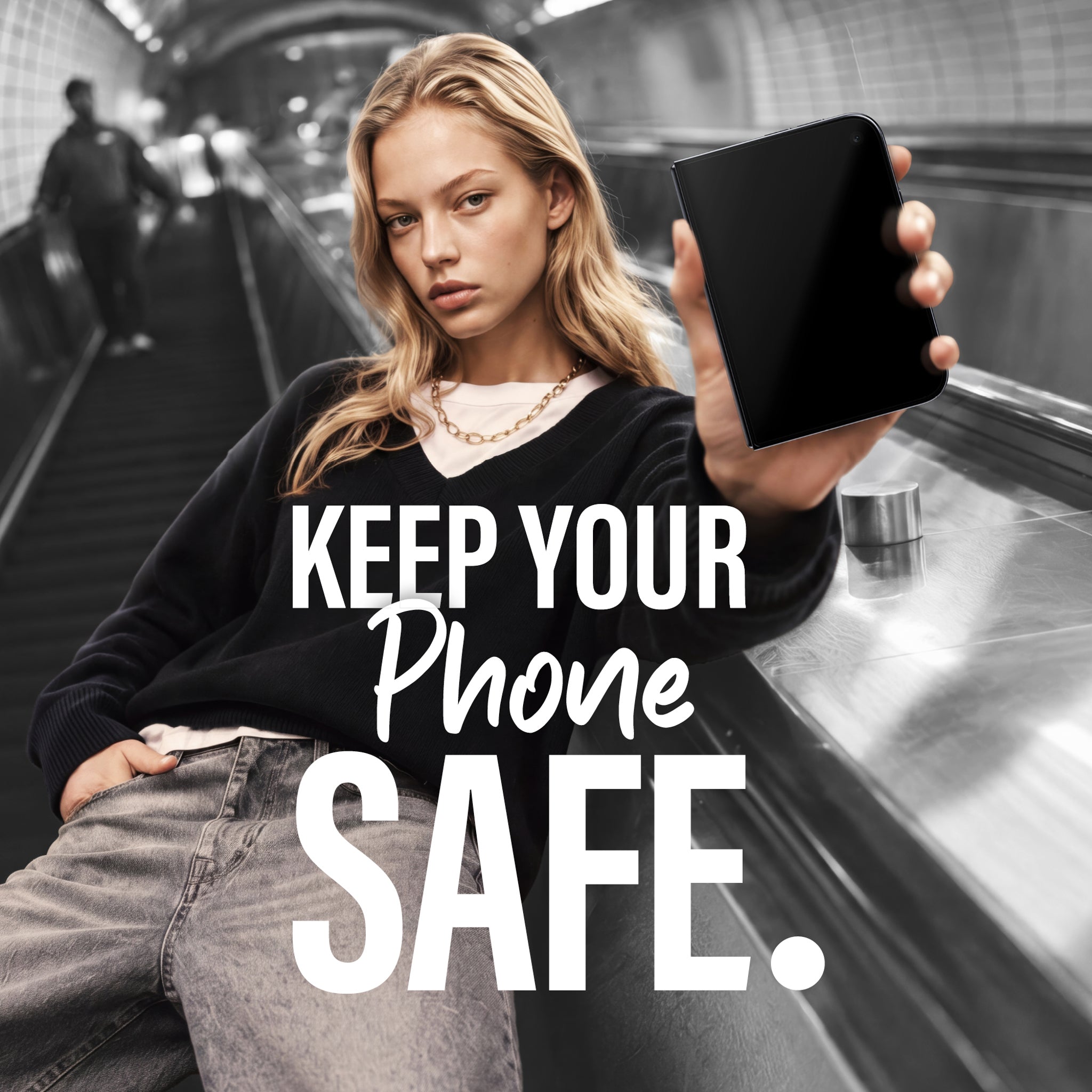 SAFE. by PanzerGlass® 2-Way Privacy Displayschutz Apple iPhone Duo | FRAME FIT m. EasyAligner (sub-screen)