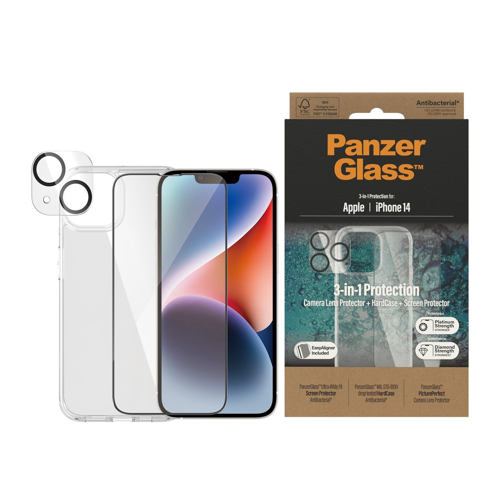 PanzerGlass® 3-in-1 Set  iPhone 14
