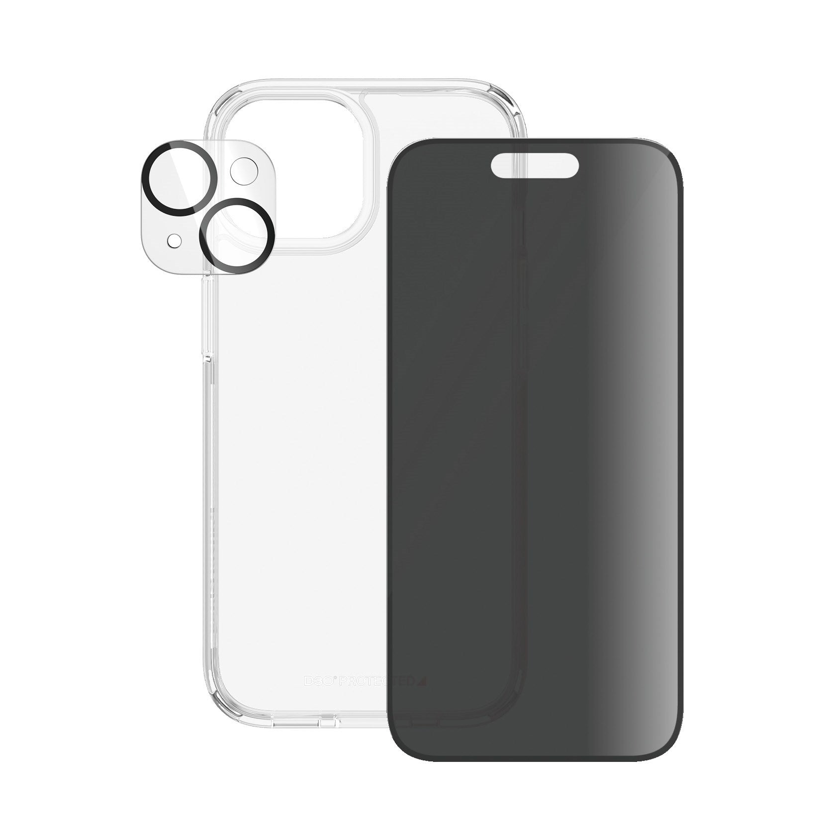 PanzerGlass® Privacy 3-in-1 Set iPhone 15