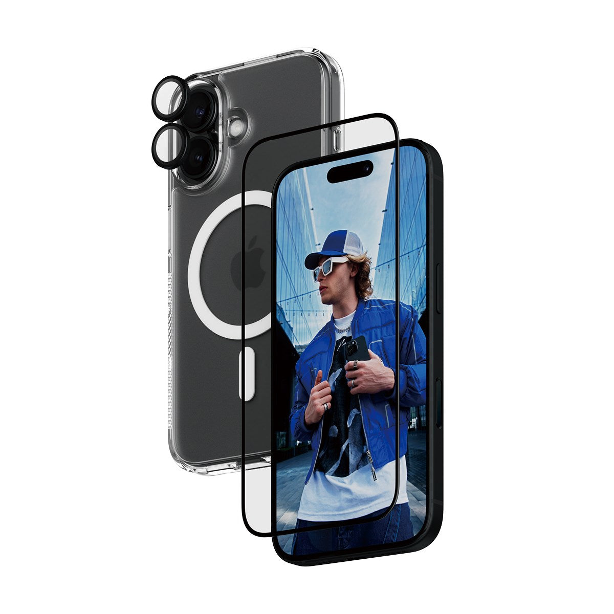 PanzerGlass® 3-in-1 Schutz Set iPhone 16